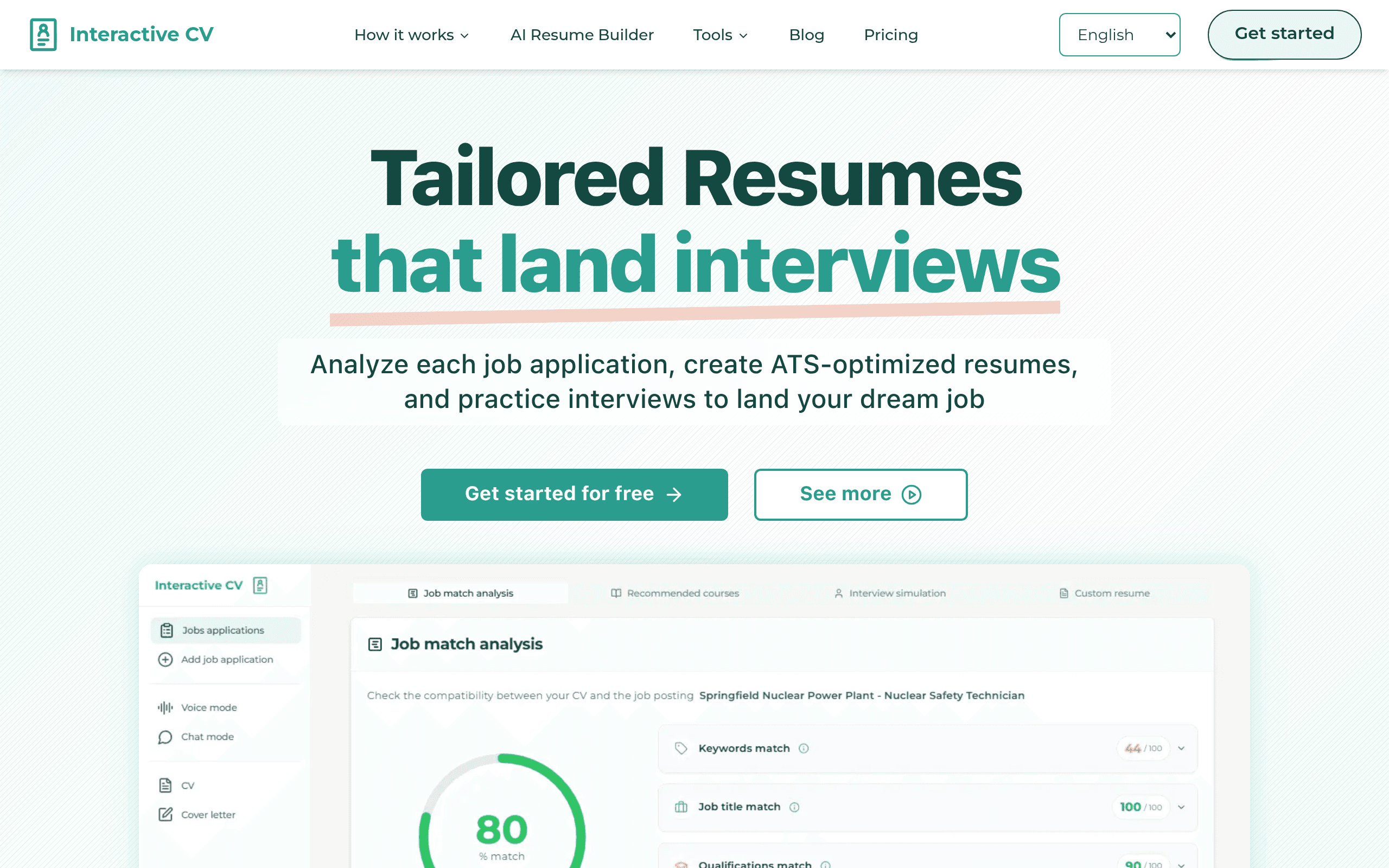 Interactive CV