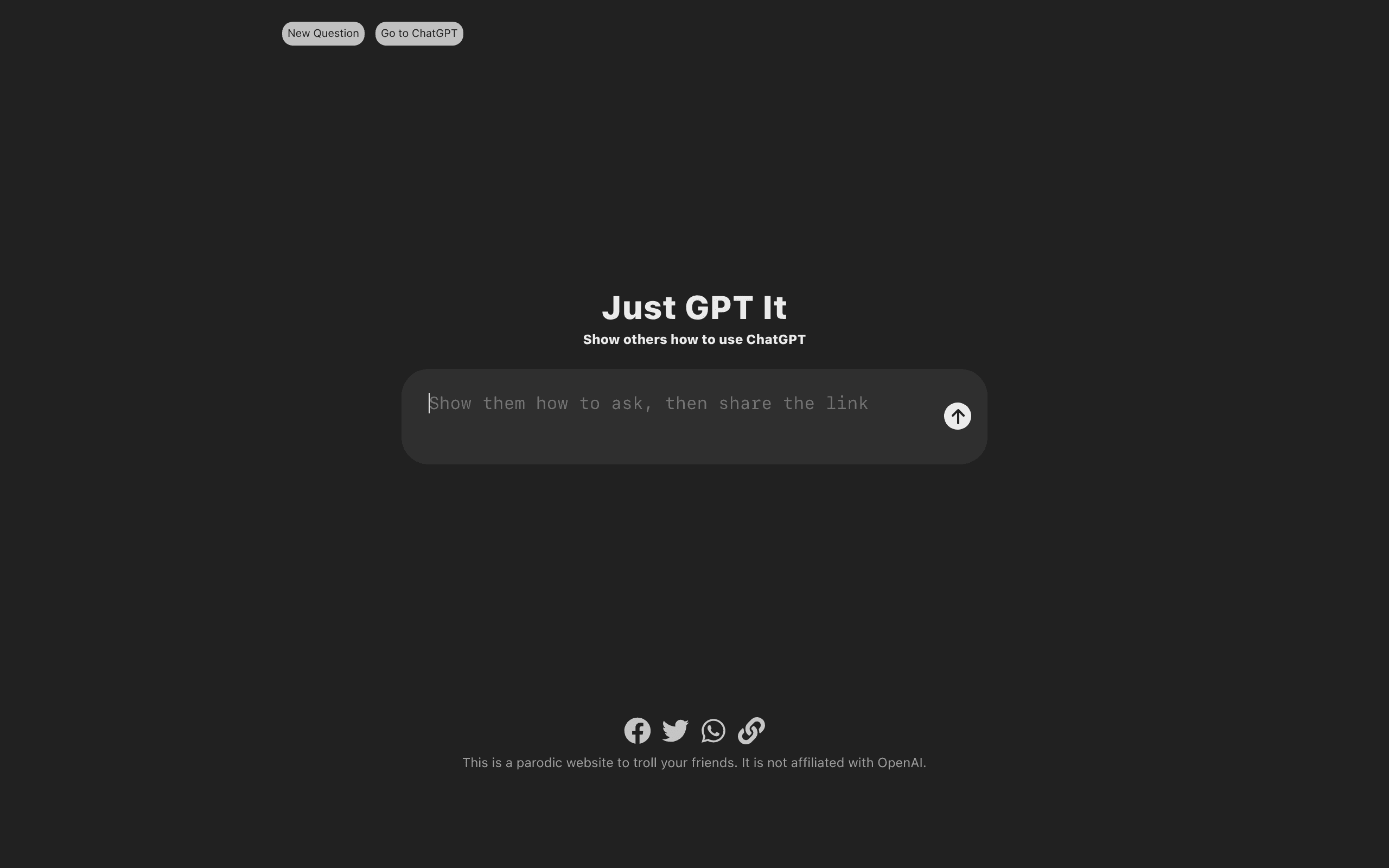 Just Gpt It