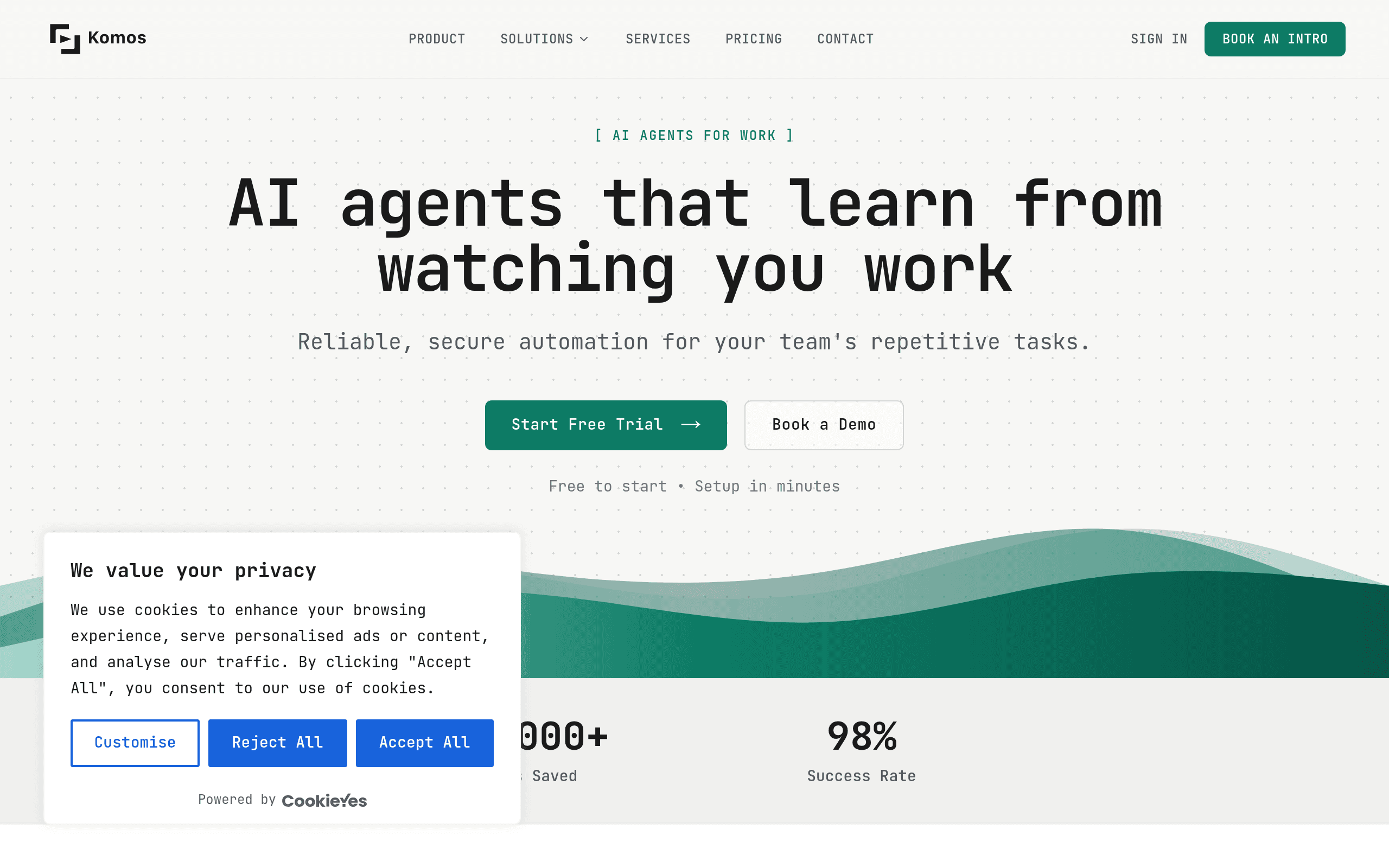 Komos - AI Browser Automation | RPA