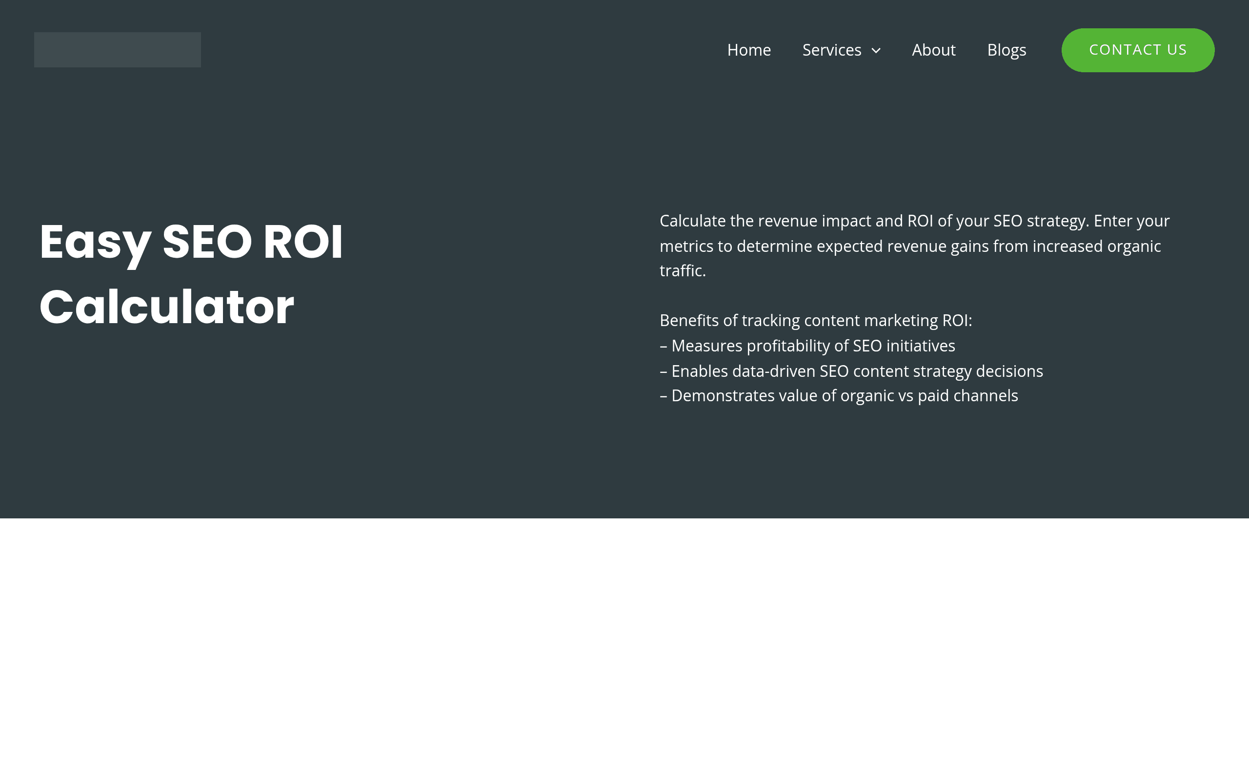KomsGro SEO ROI Calculator