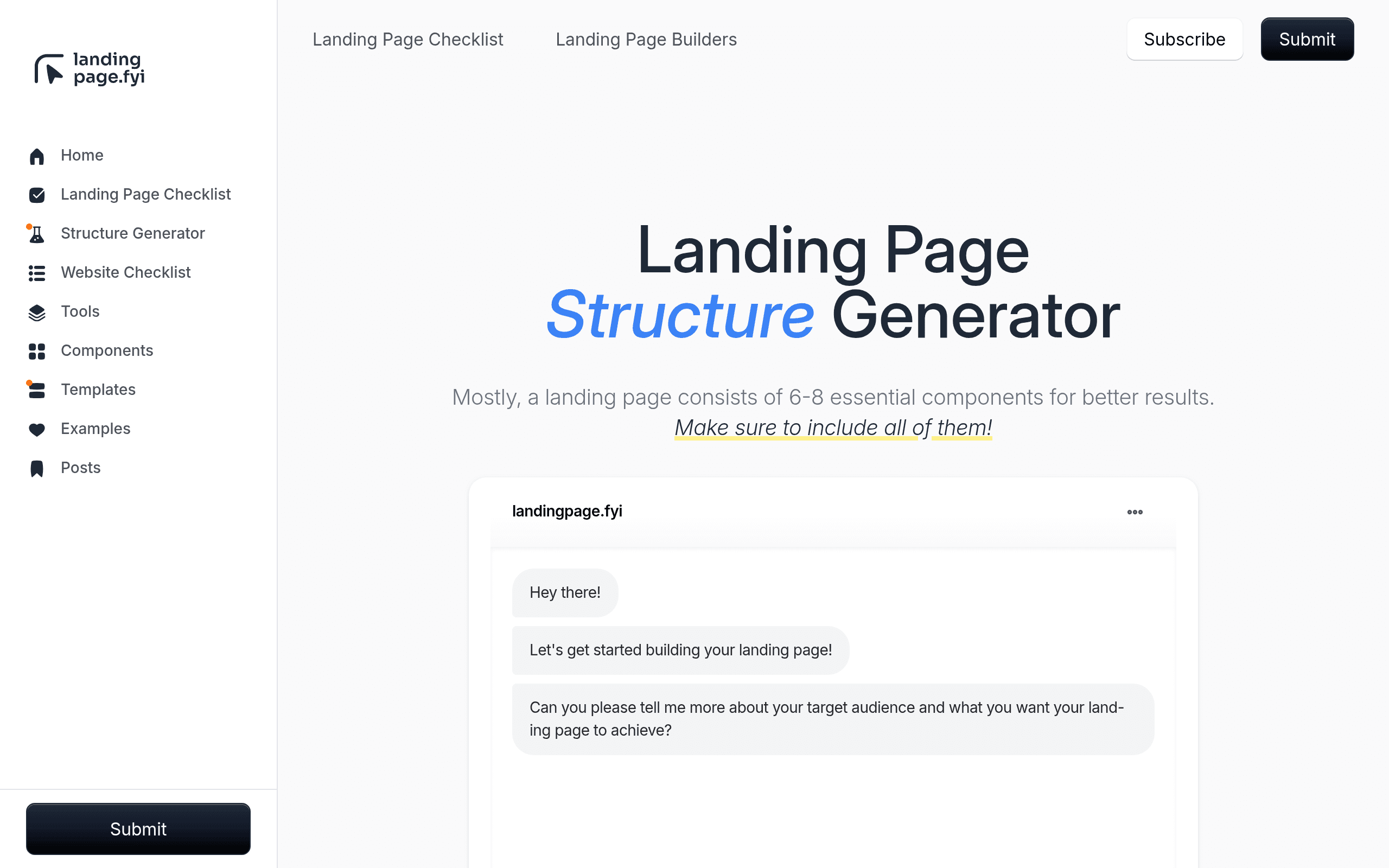 LandingPage.fyi