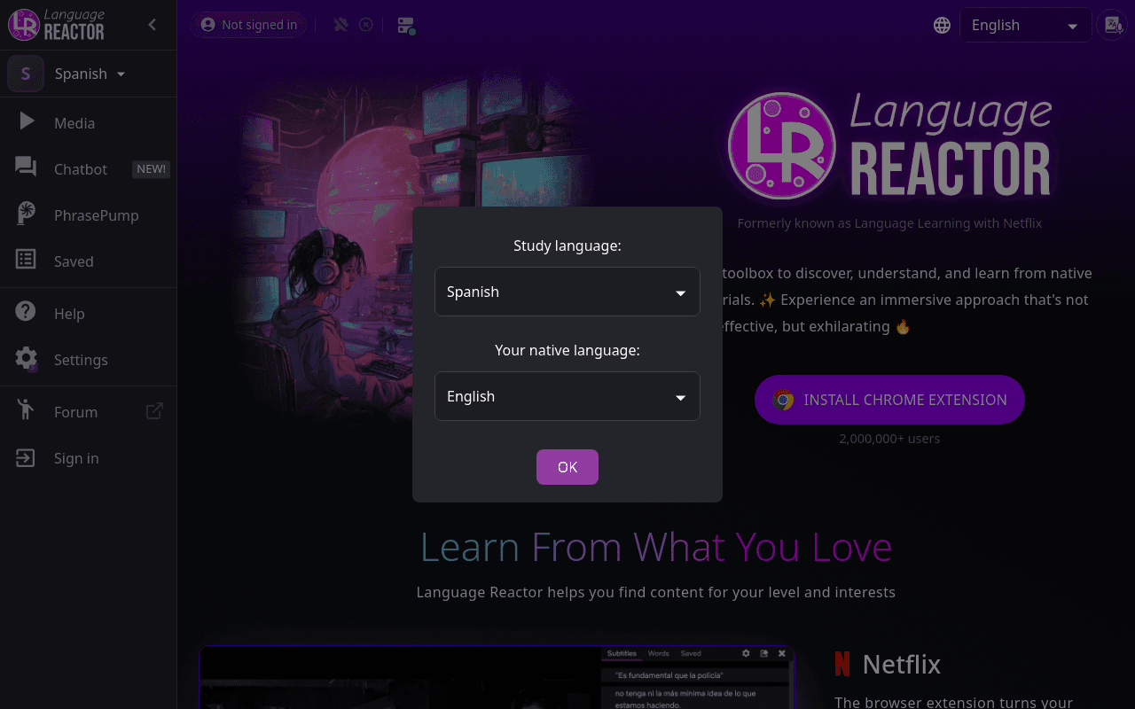 Language Reactor
