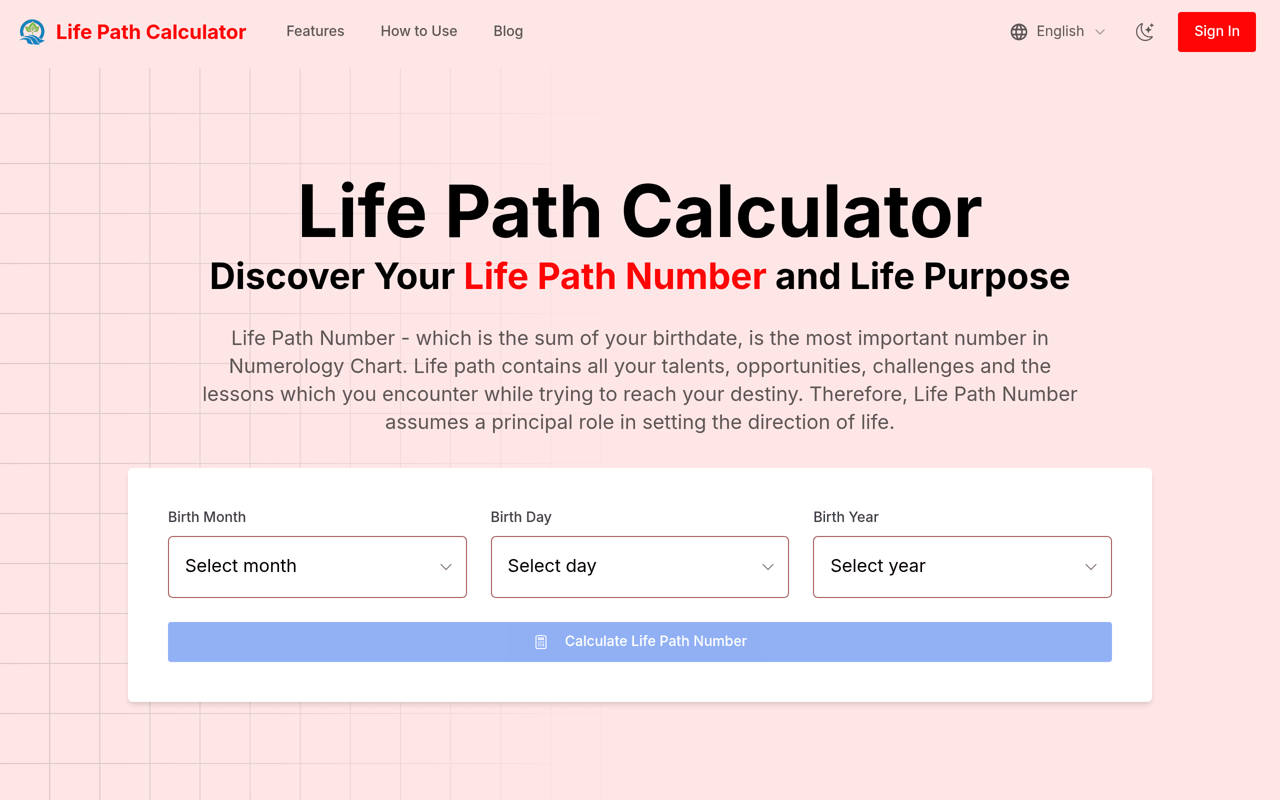 Life Path Calculator