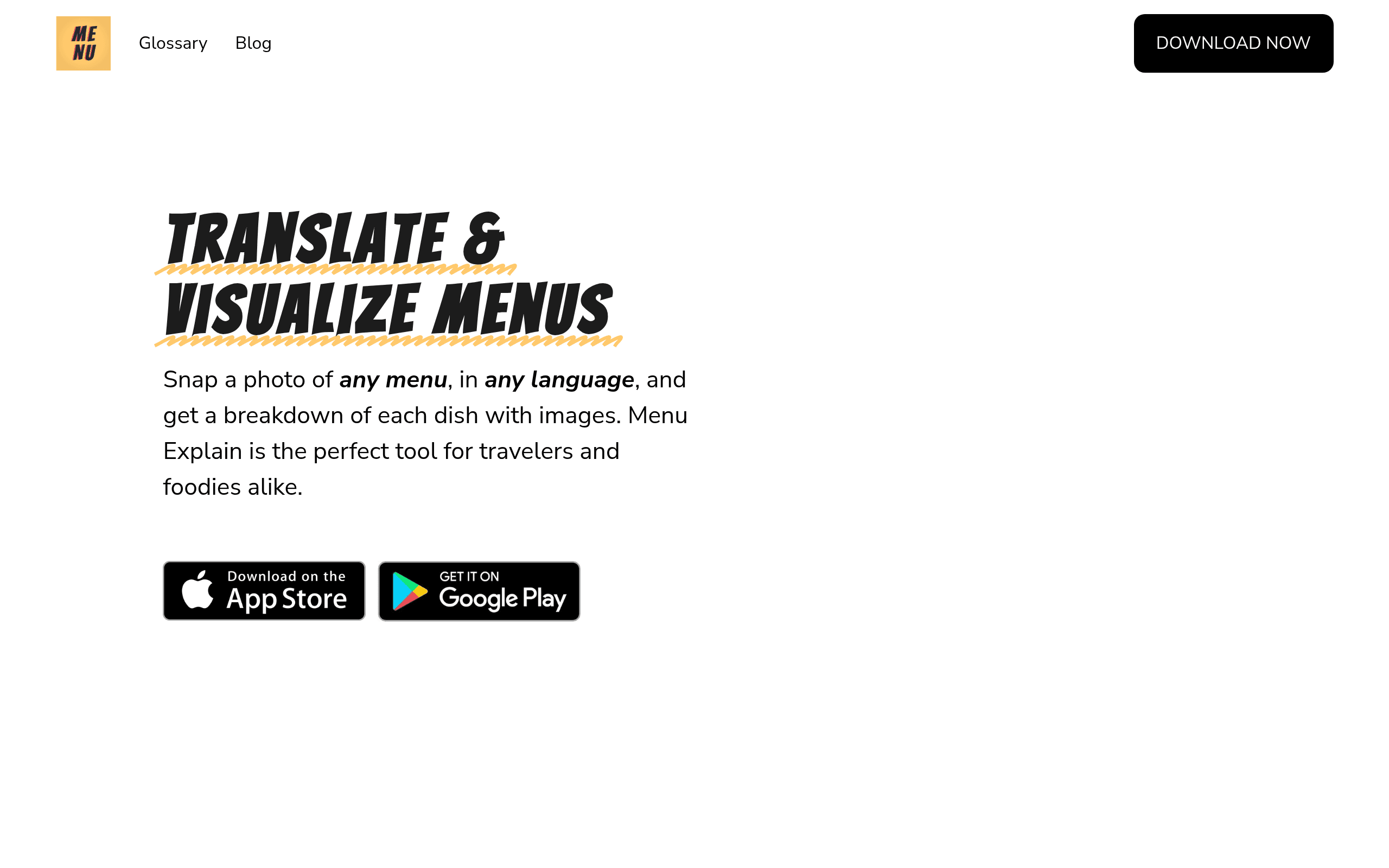 Menu Explain
