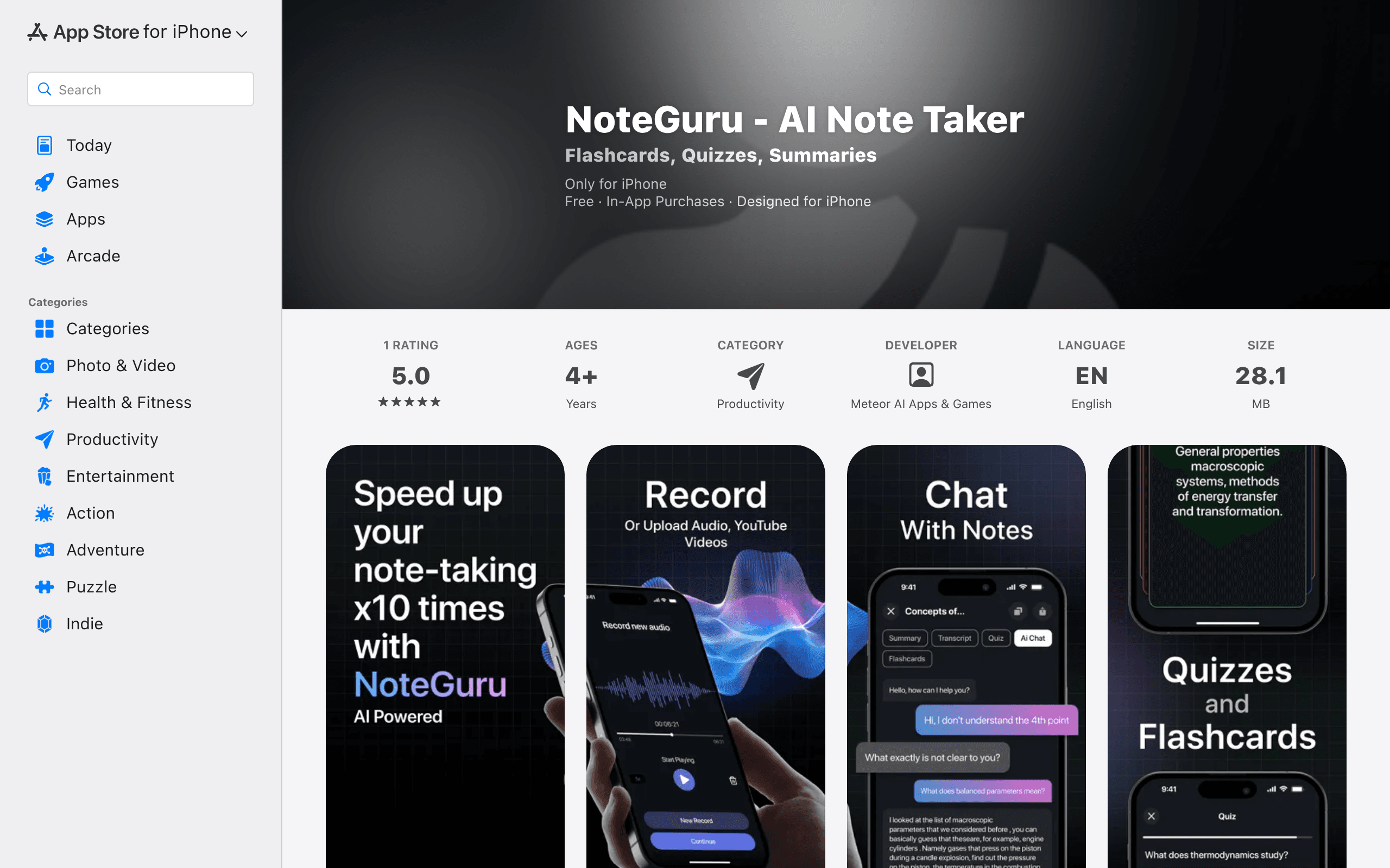 NoteGuru - AI Note Taker