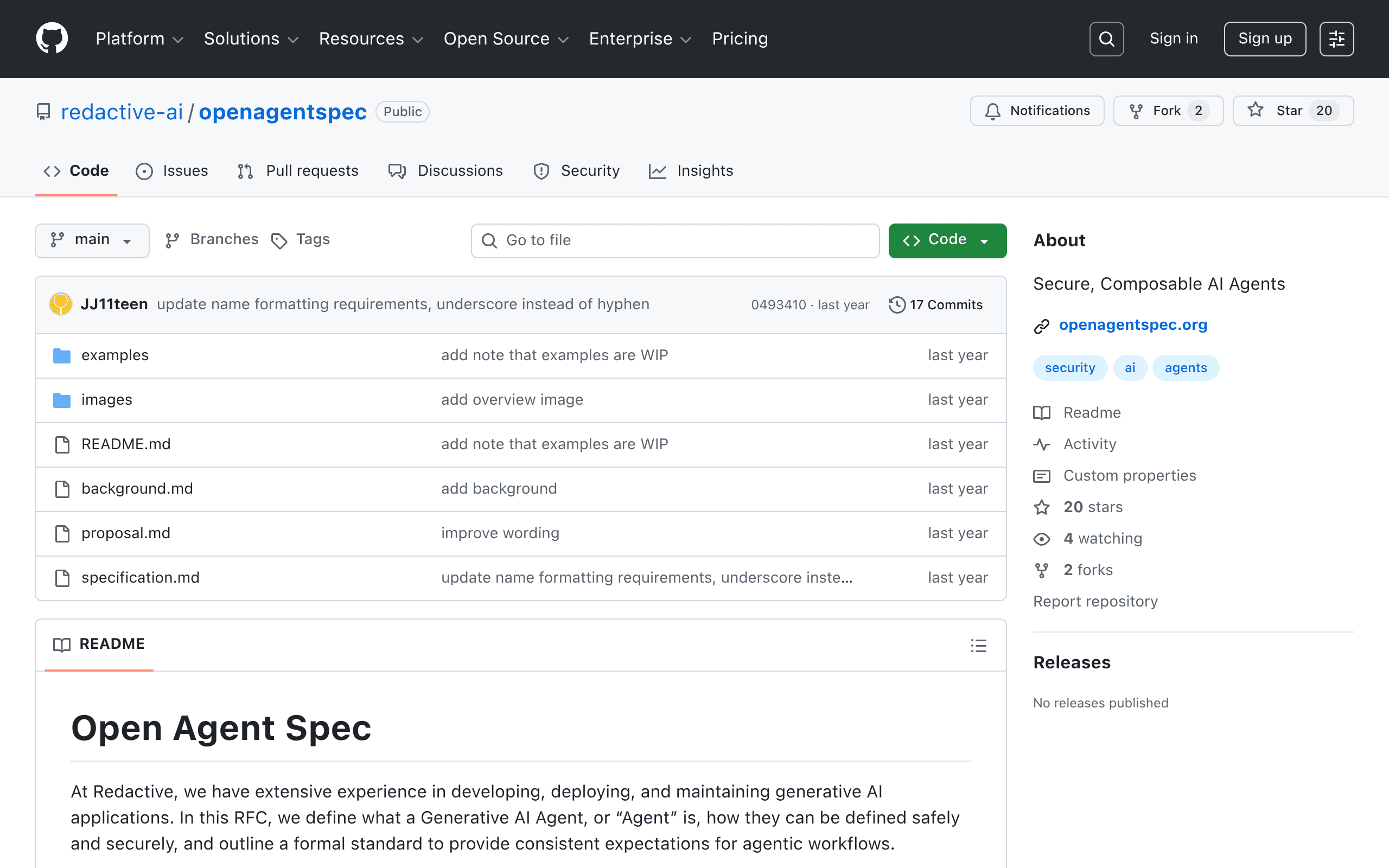 OpenAgentSpec