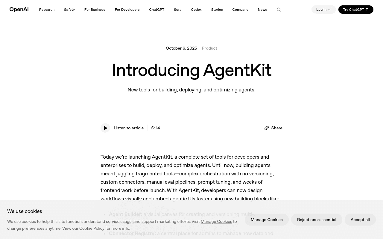 OpenAI AgentKit