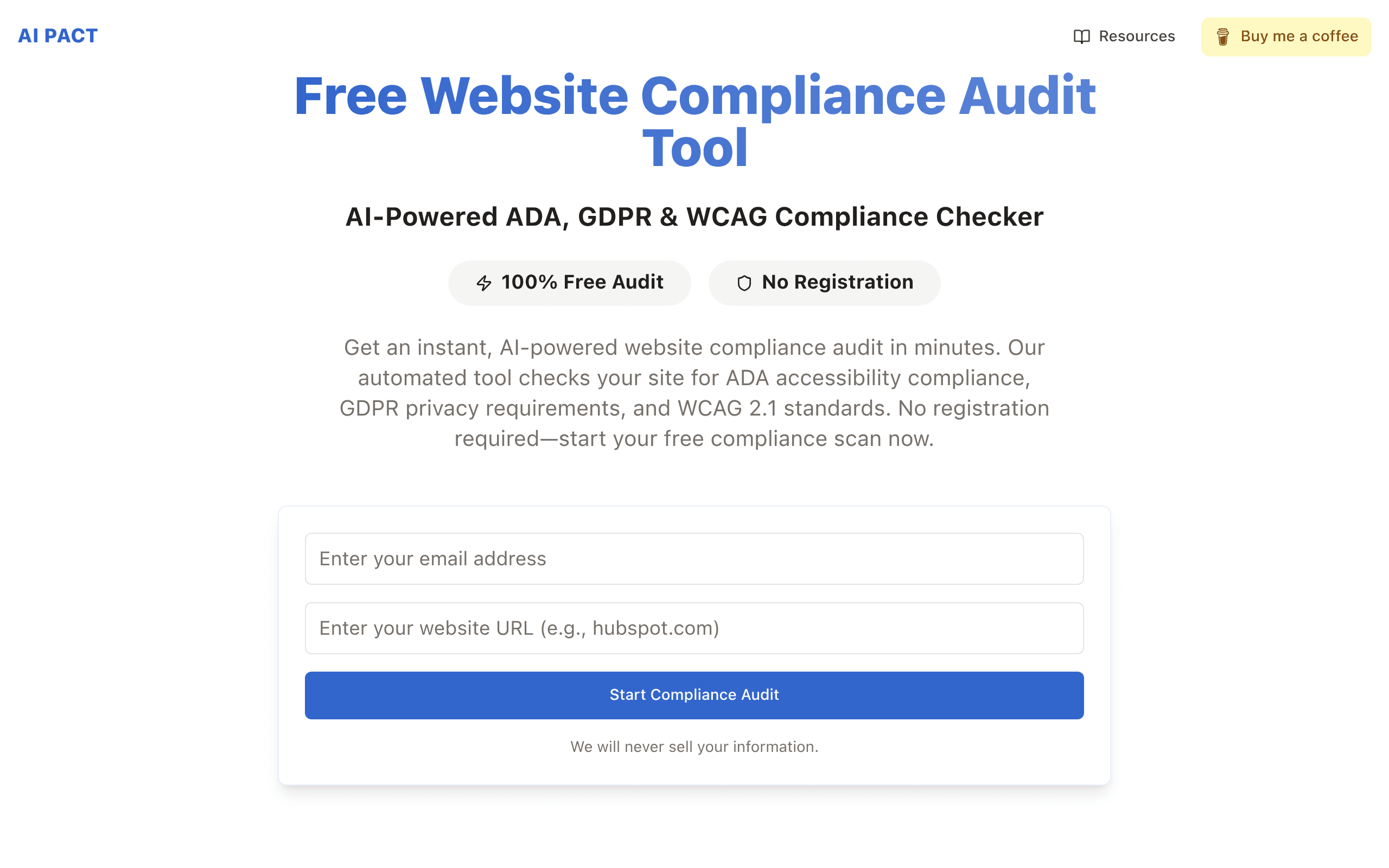 PACT | Free Compliance Audit