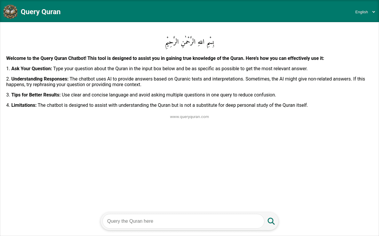 Query Quran AI Chatbot