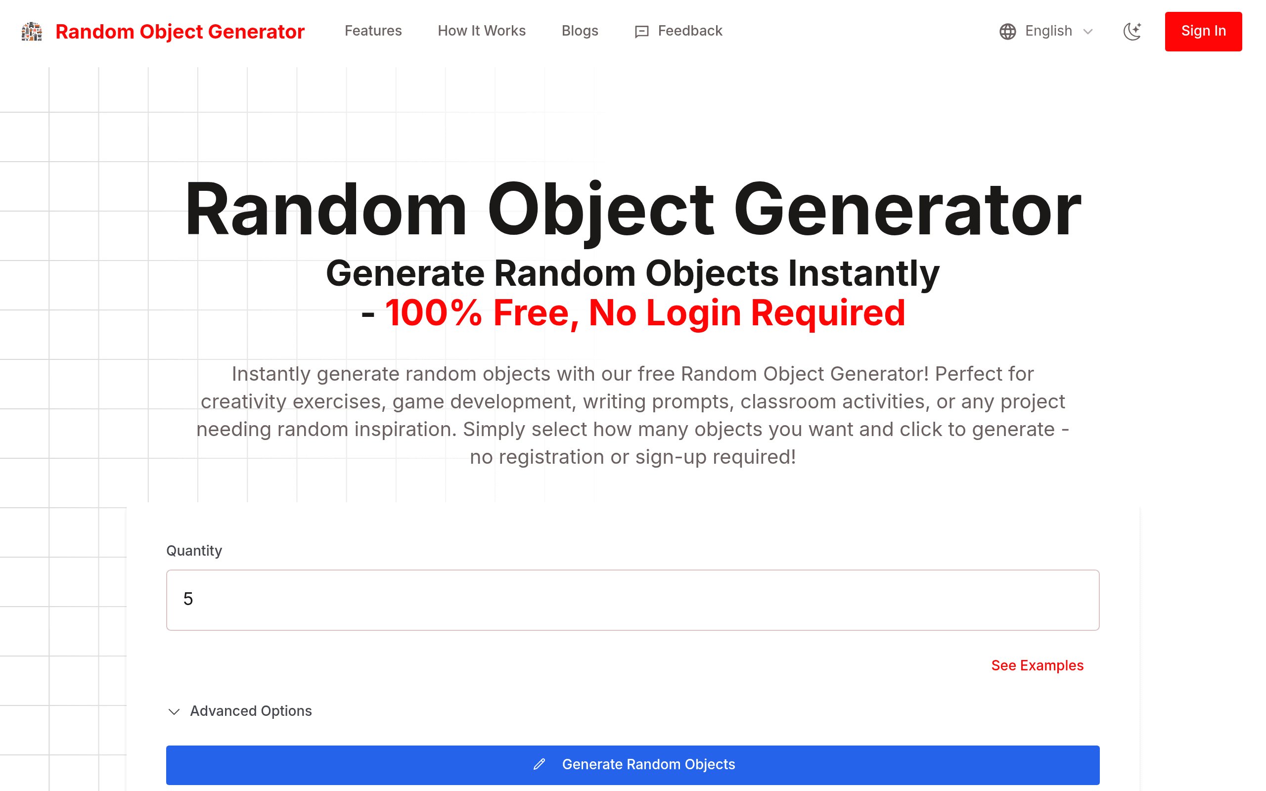 Random Object Generator