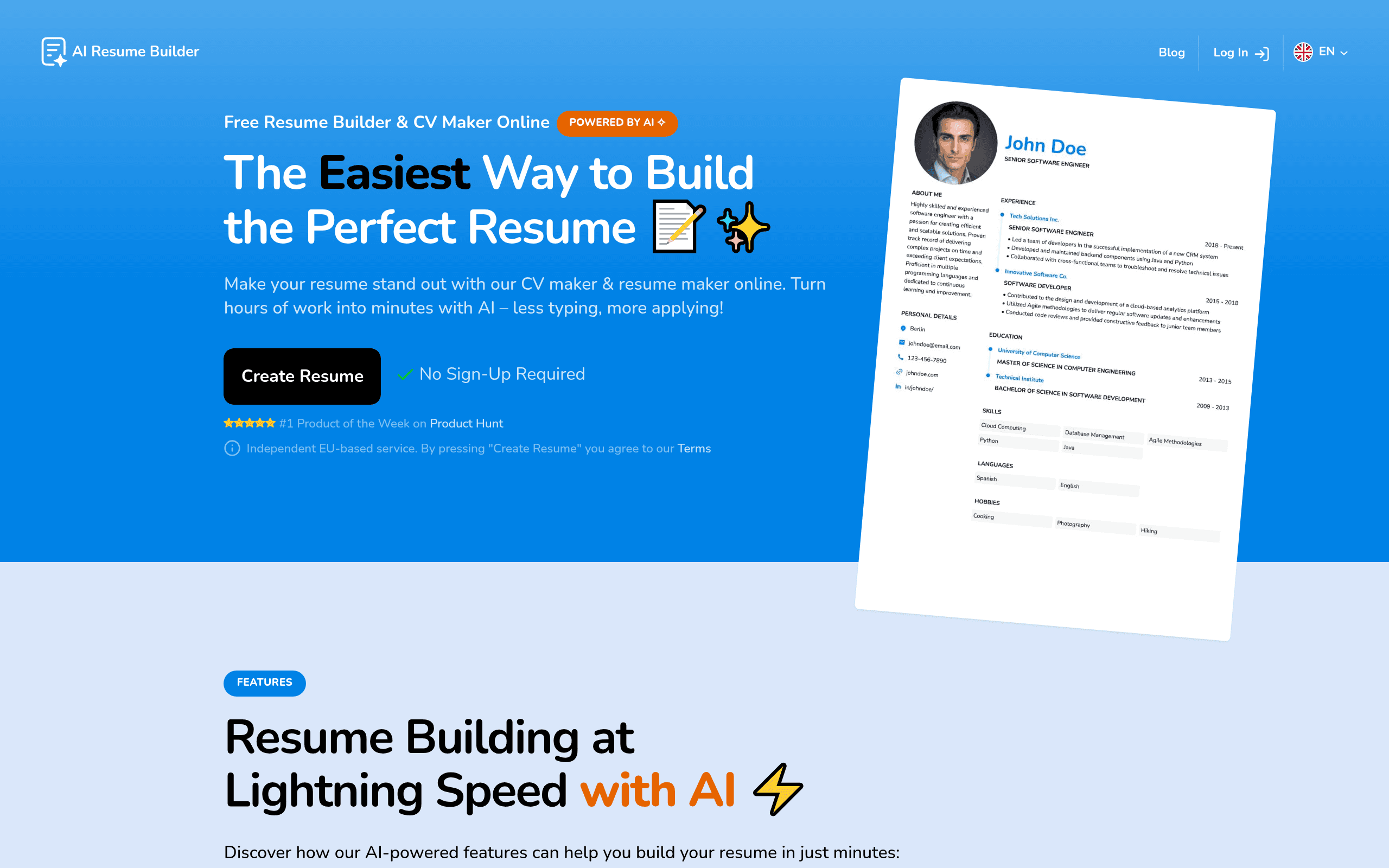 ResumeMaker - AI Resume Builder