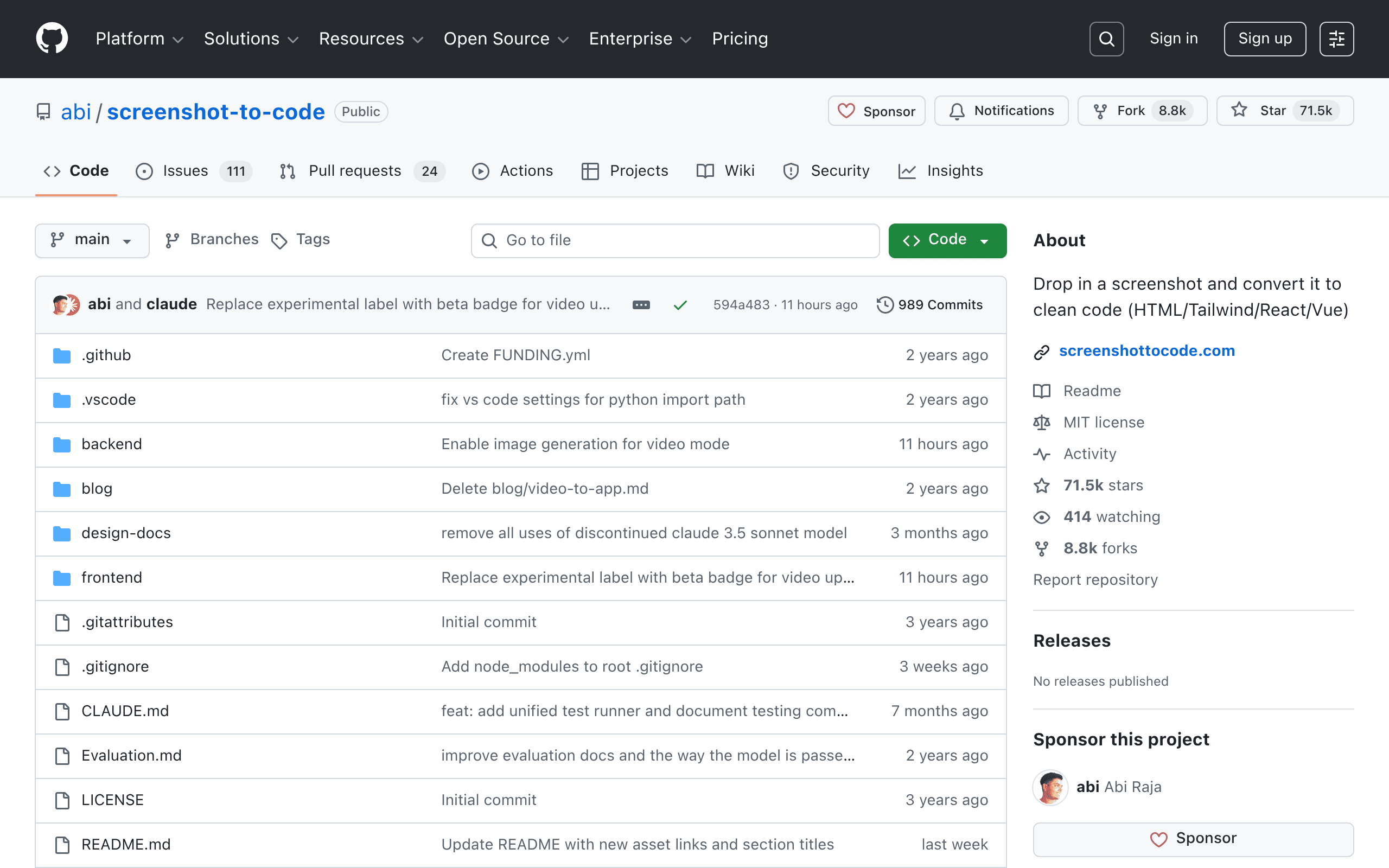 Screenshot-to-code