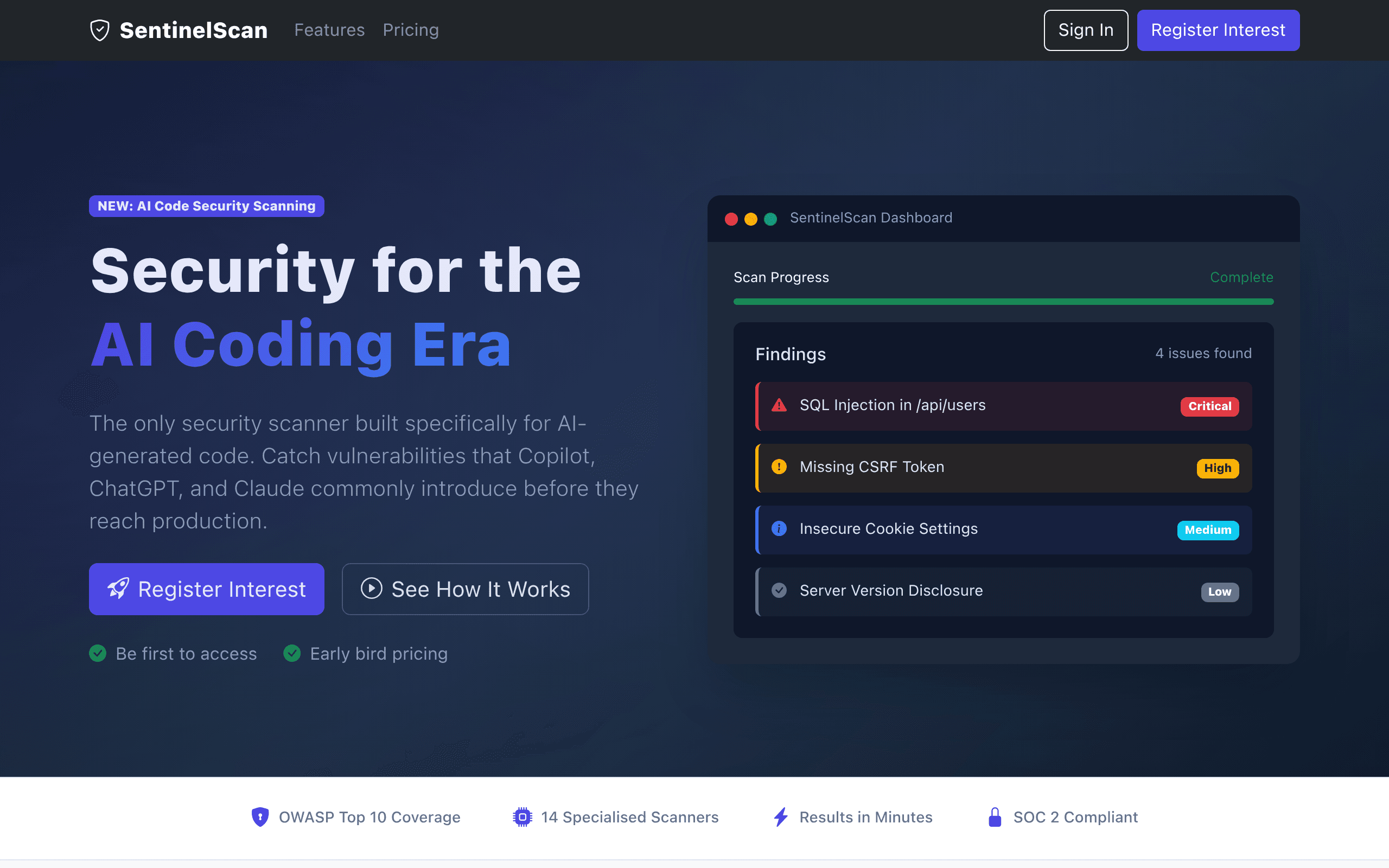 SentinelScan AI