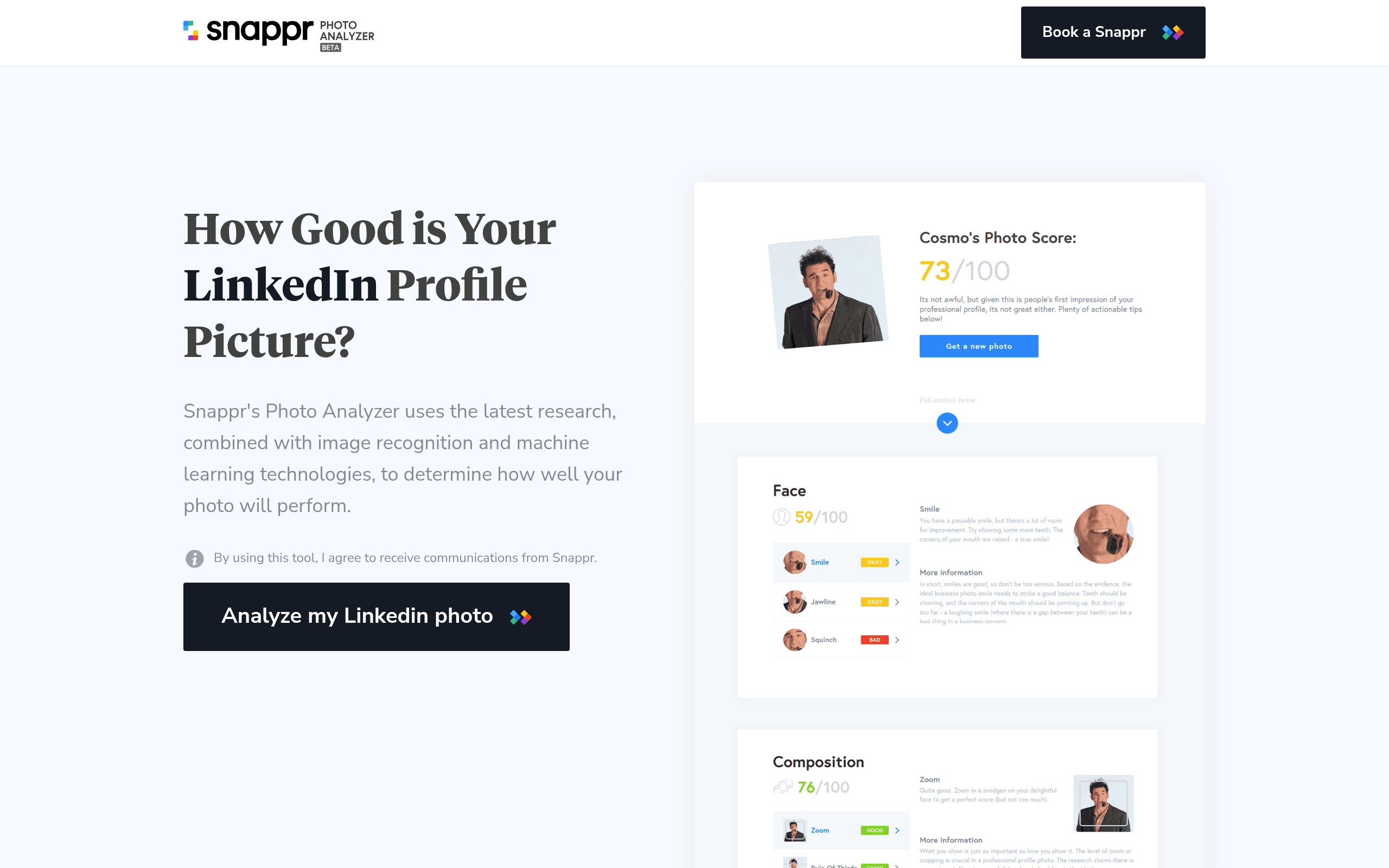 Snappr Photo Analyzer