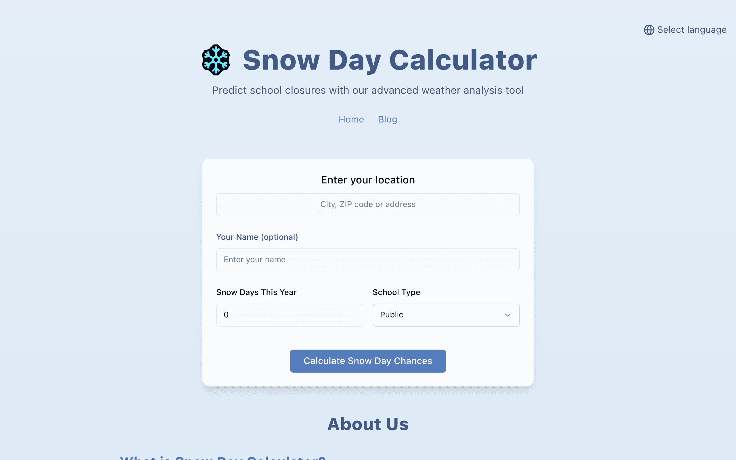 SnowDay Online