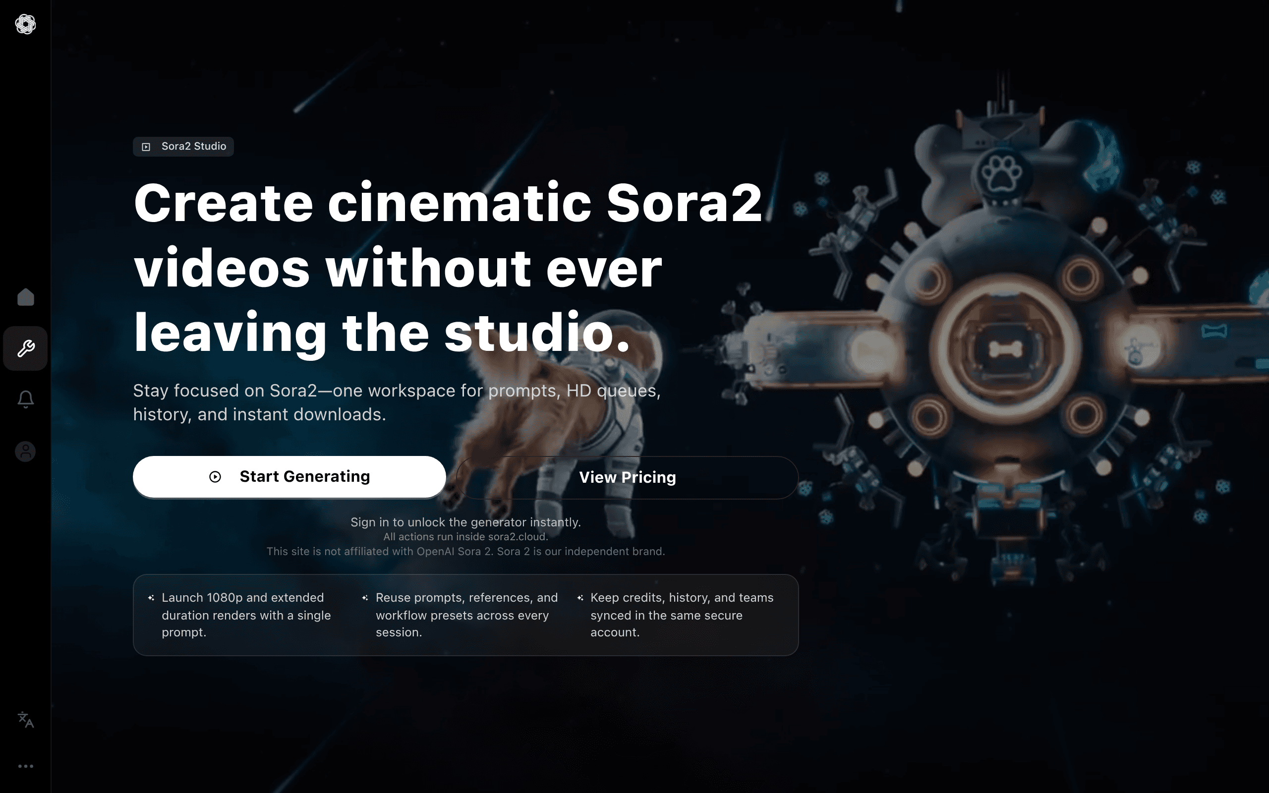 Видеогенератор Sora2 AI