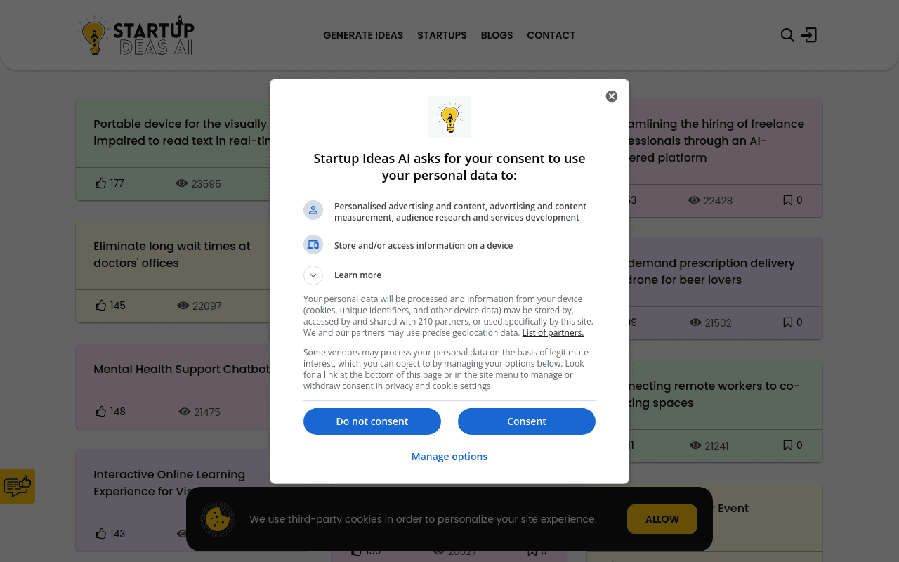 Startup Ideas AI