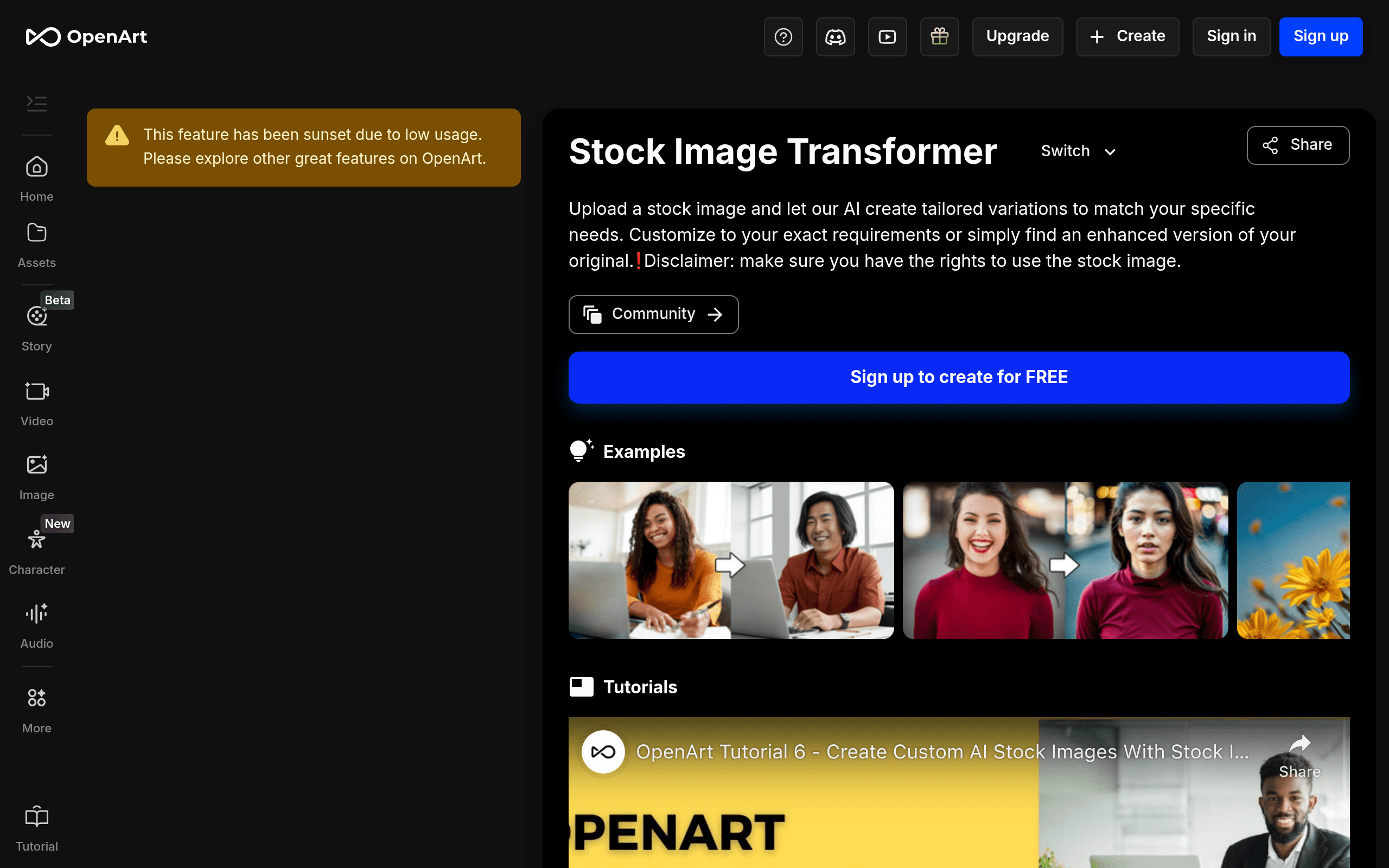 Stock Image Transformer