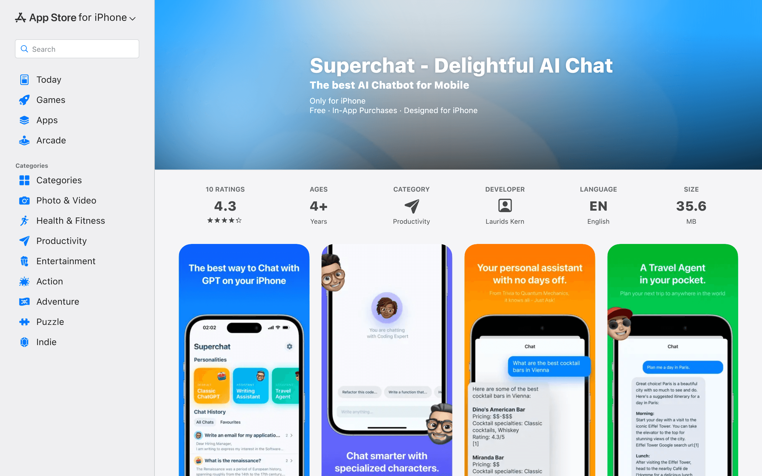 Superchat - Замечательный AI-чат