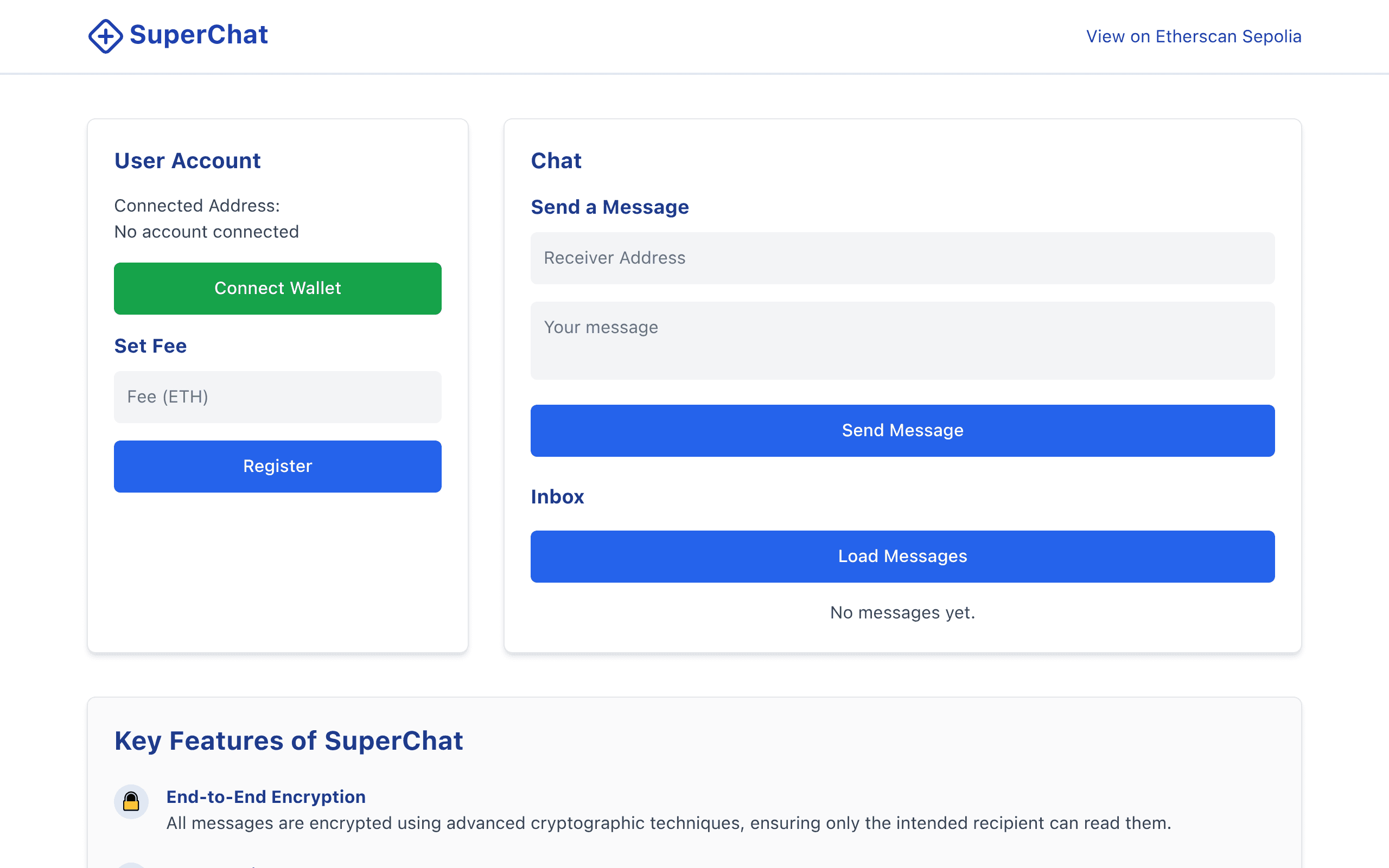 SuperChat DApp