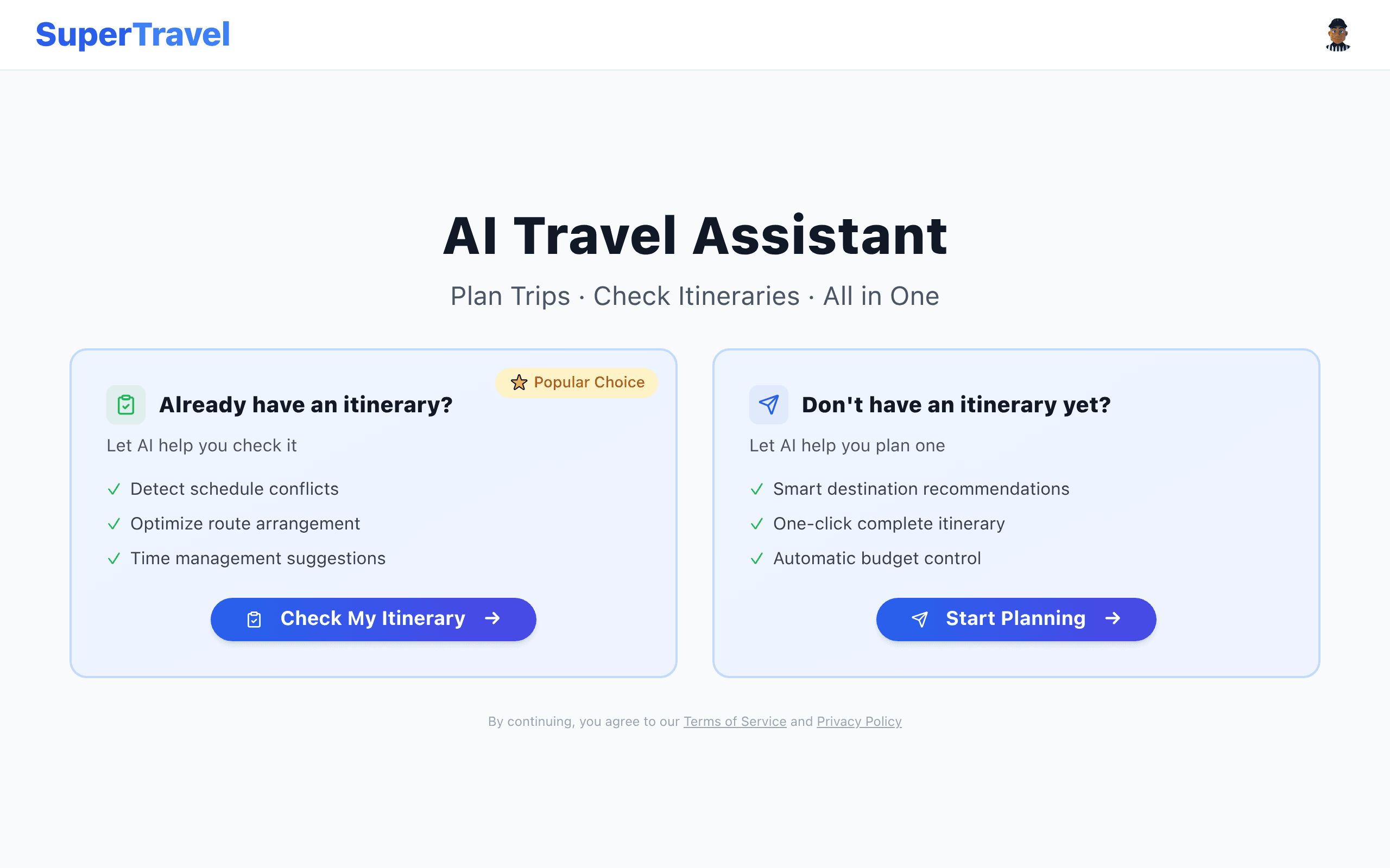 SuperTravel AI Trip Planner