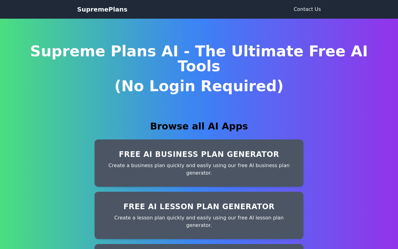 SupremePlans
