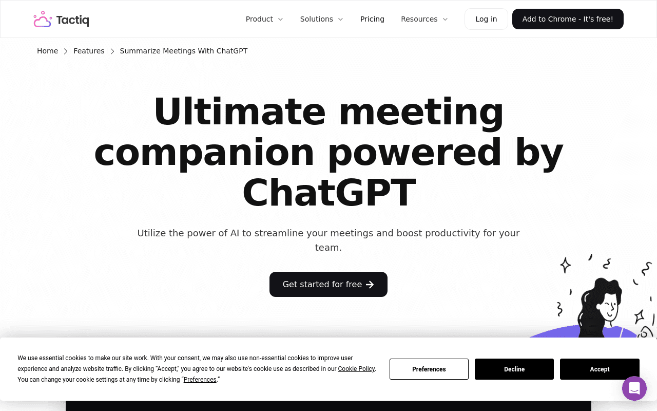 Tactiq with GPT-3