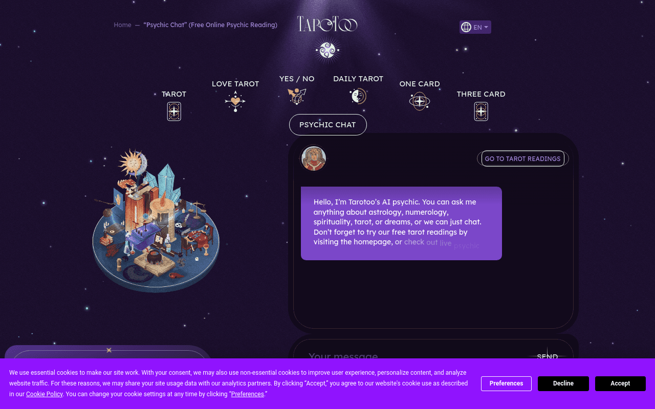 Tarotoo AI Psychic