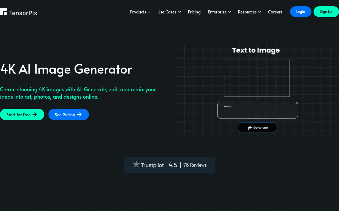 Tensorpix AI Image Generator