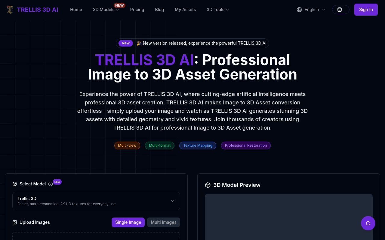 TRELLIS 3D AI