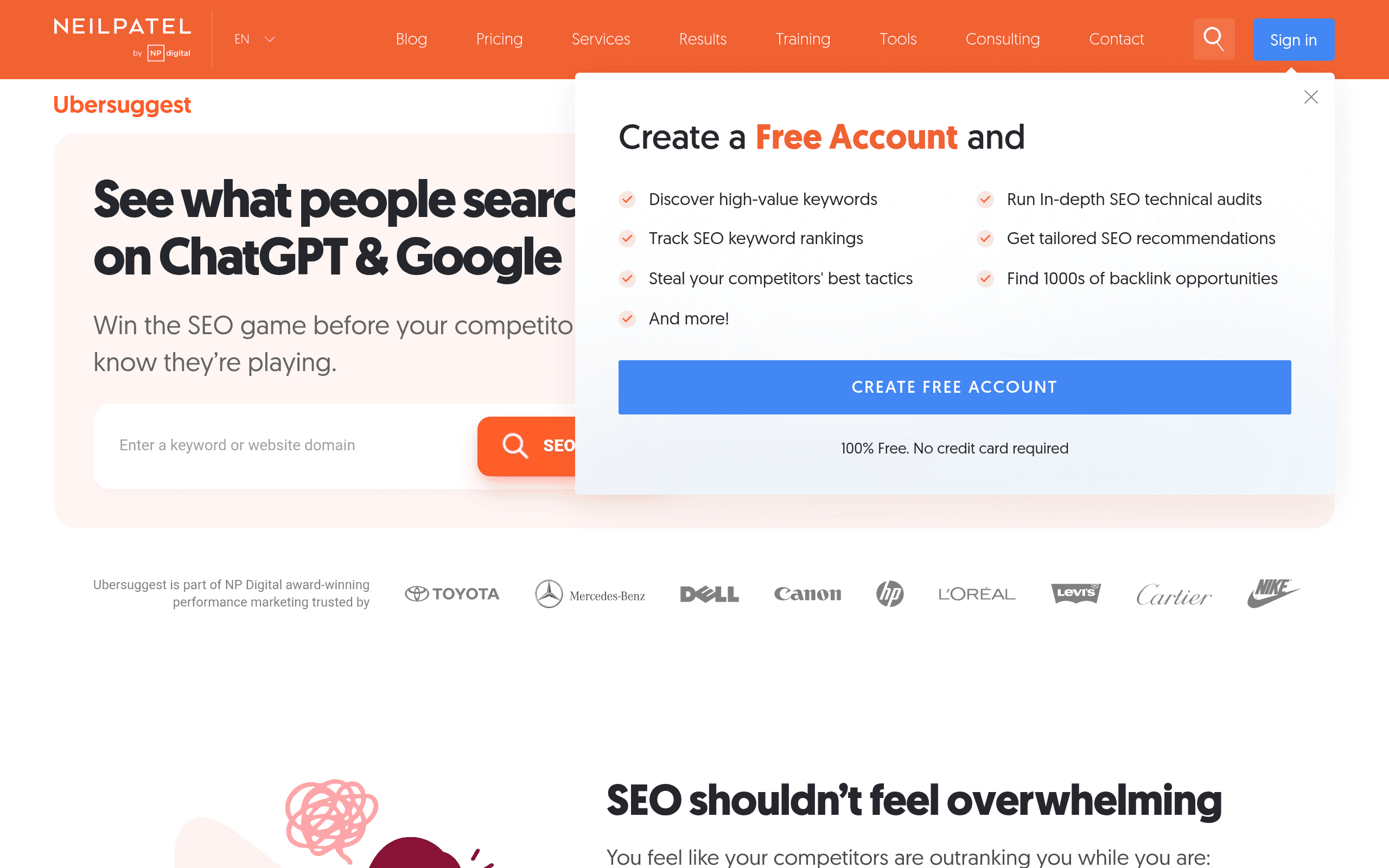 Ubersuggest