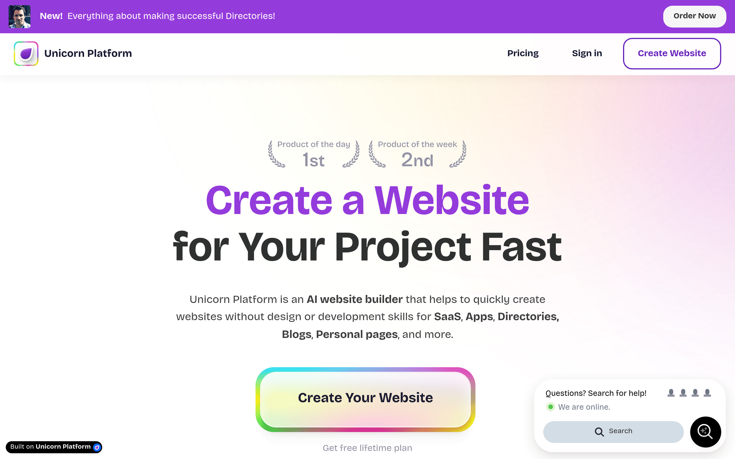 Unicorn Platform