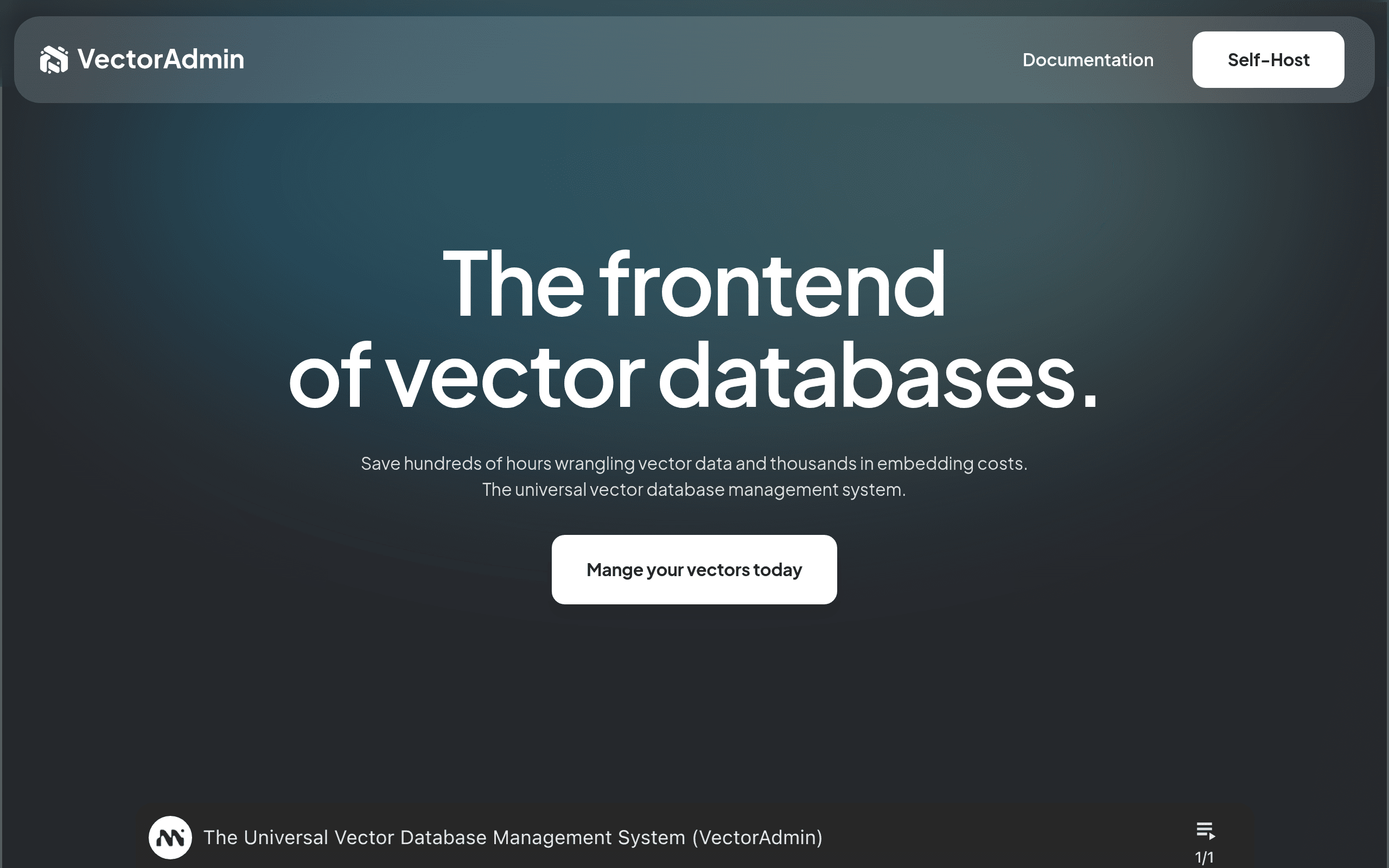 VectorAdmin