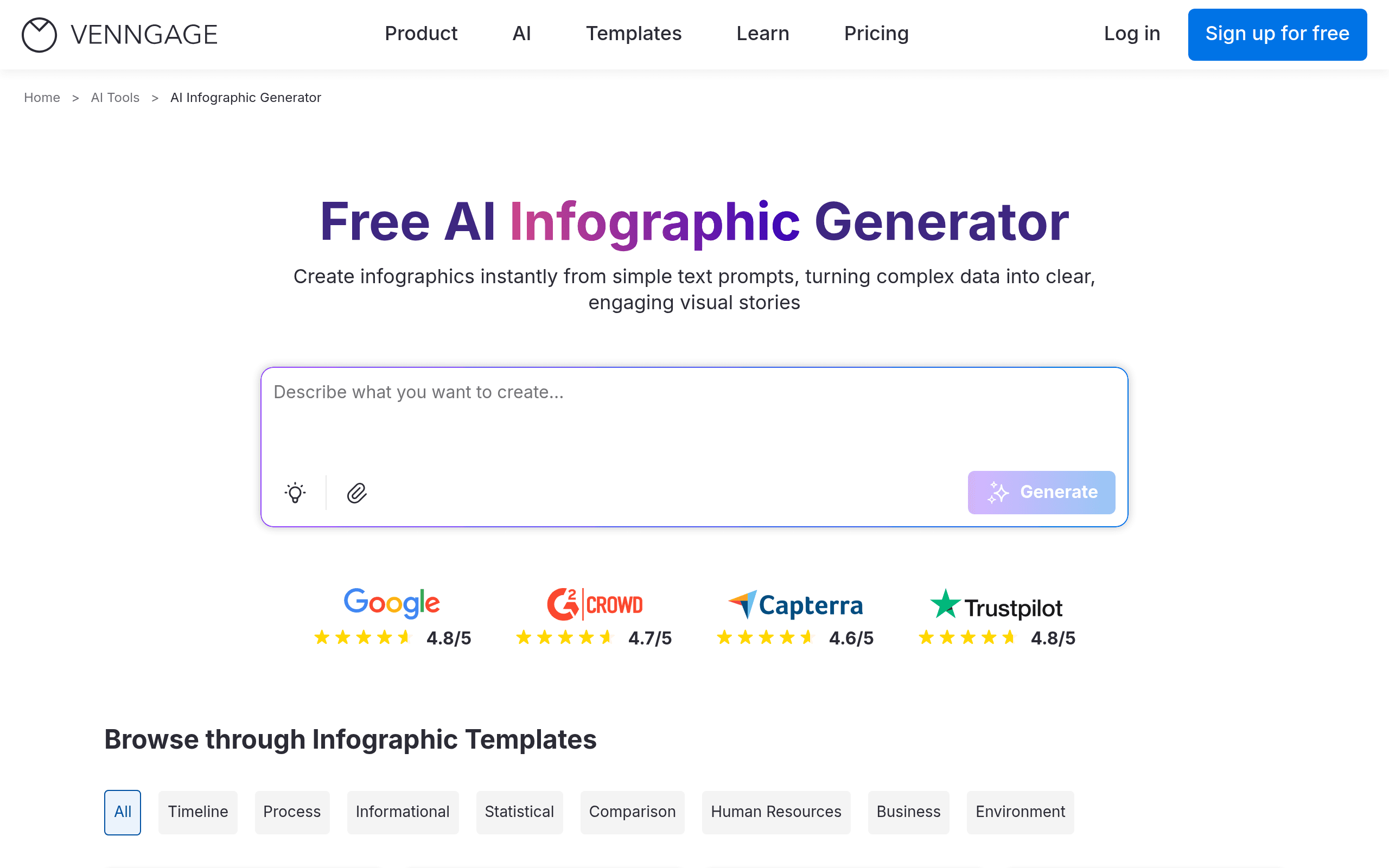 Venngage Infographic Generator