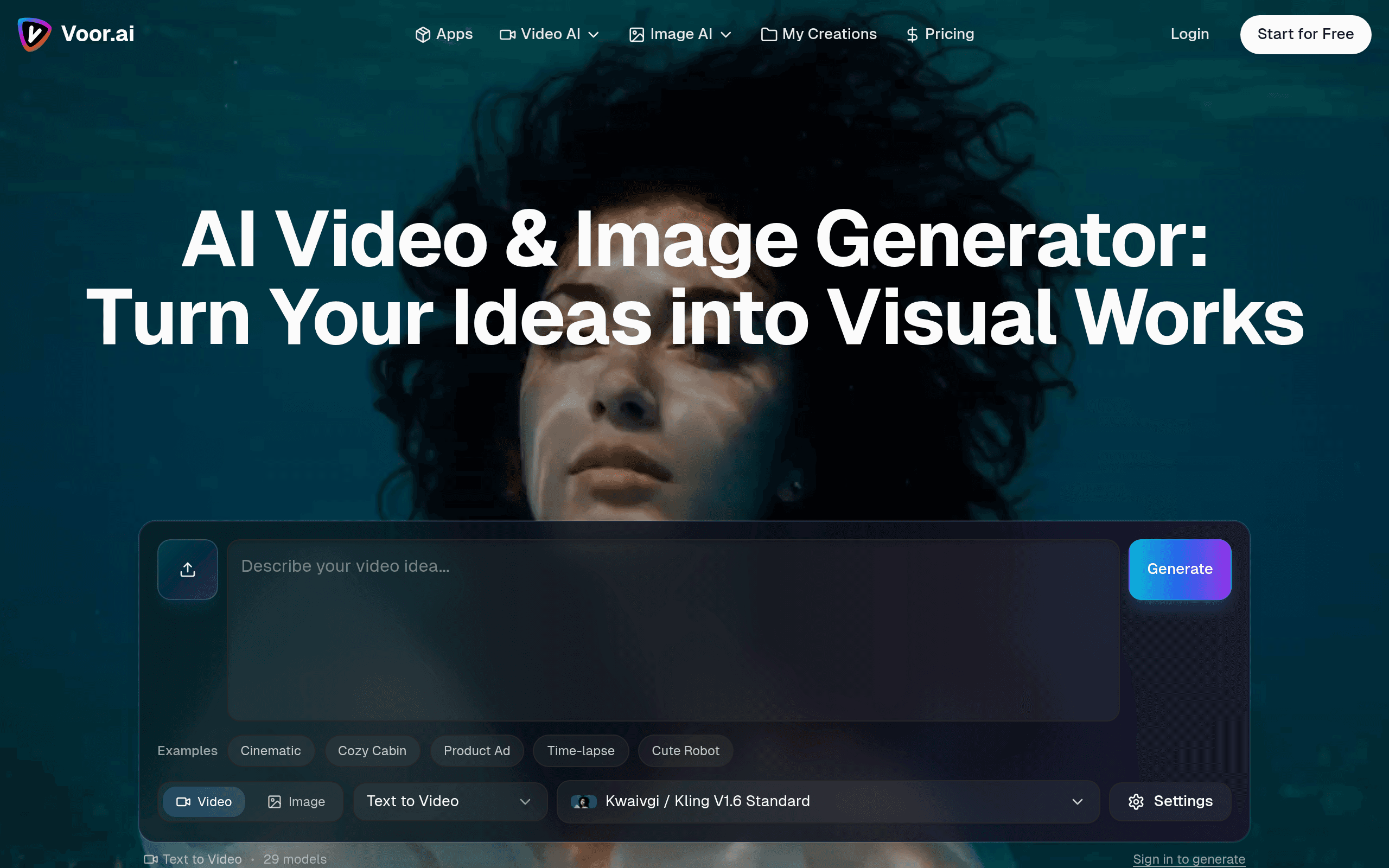 Voor AI | Video Generator