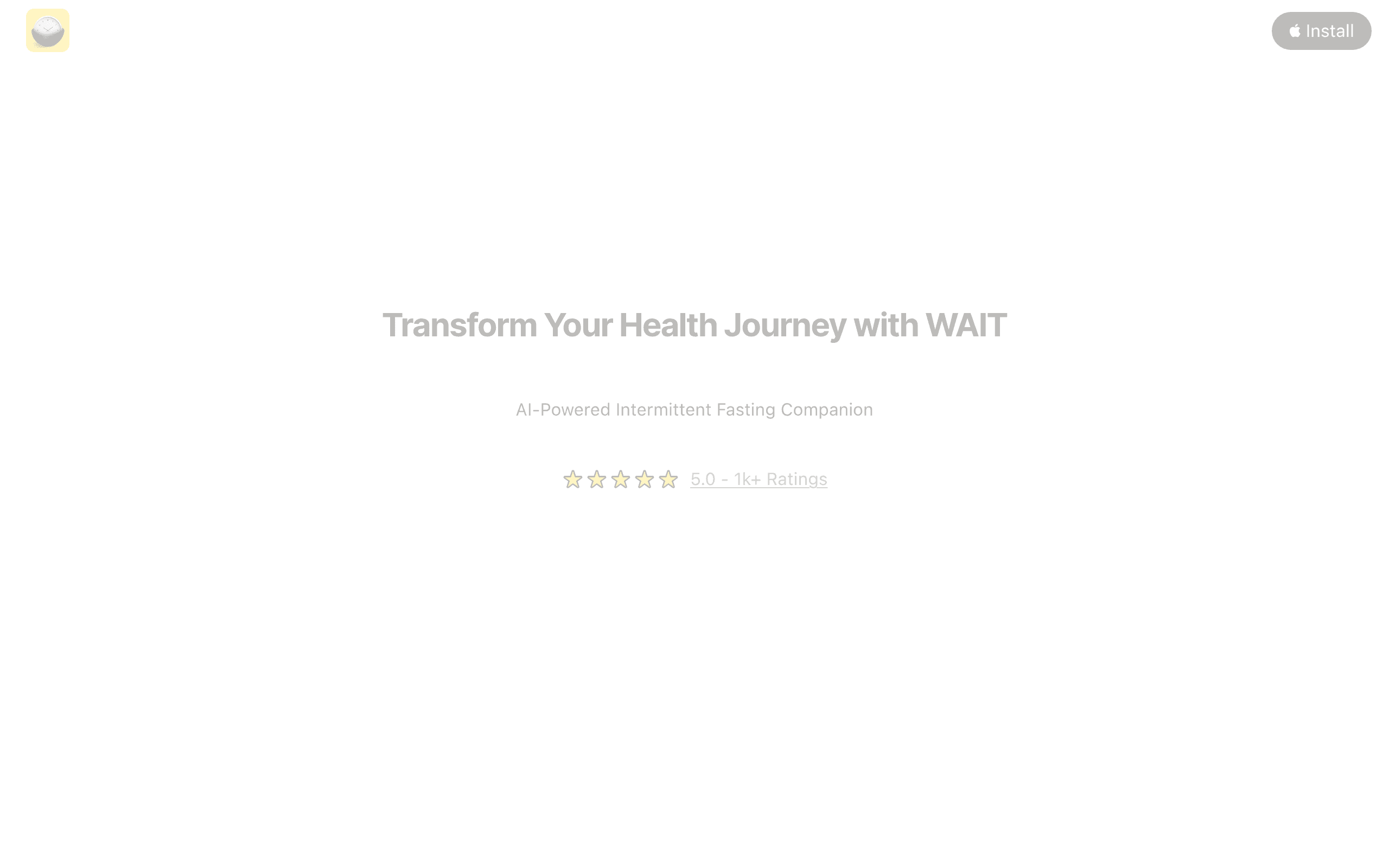 WAIT - AI Weight Loss Fasting