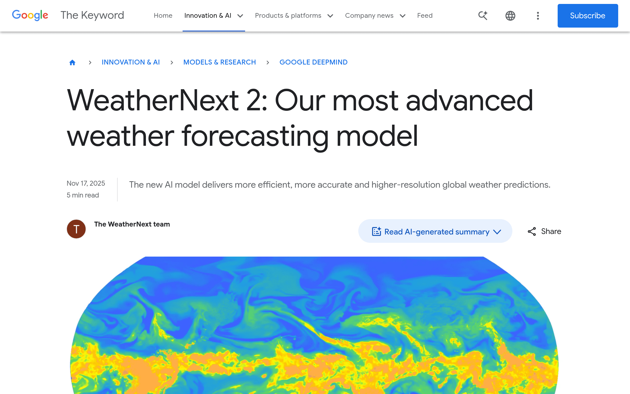 WeatherNext 2