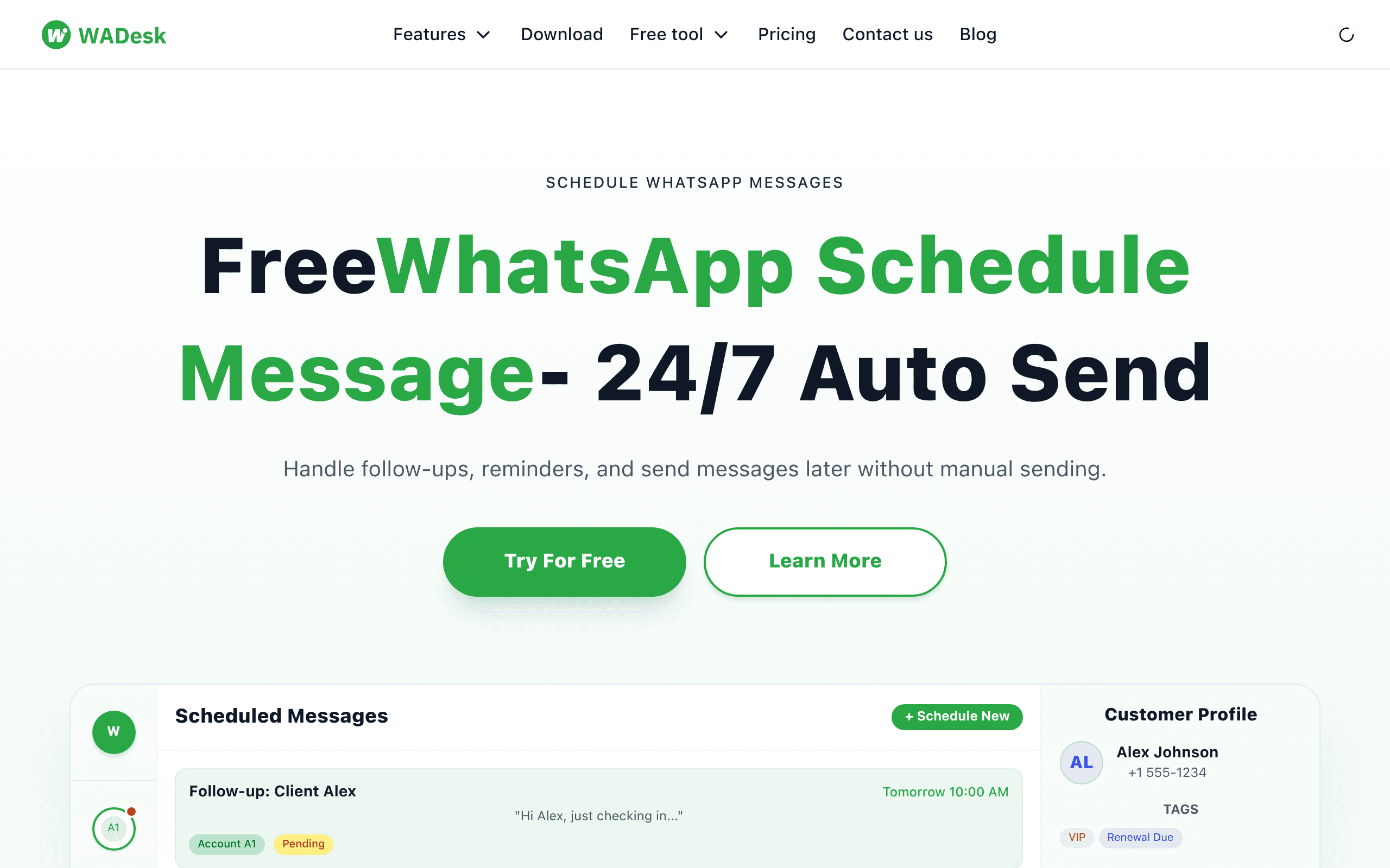 WhatsApp Schedule Message