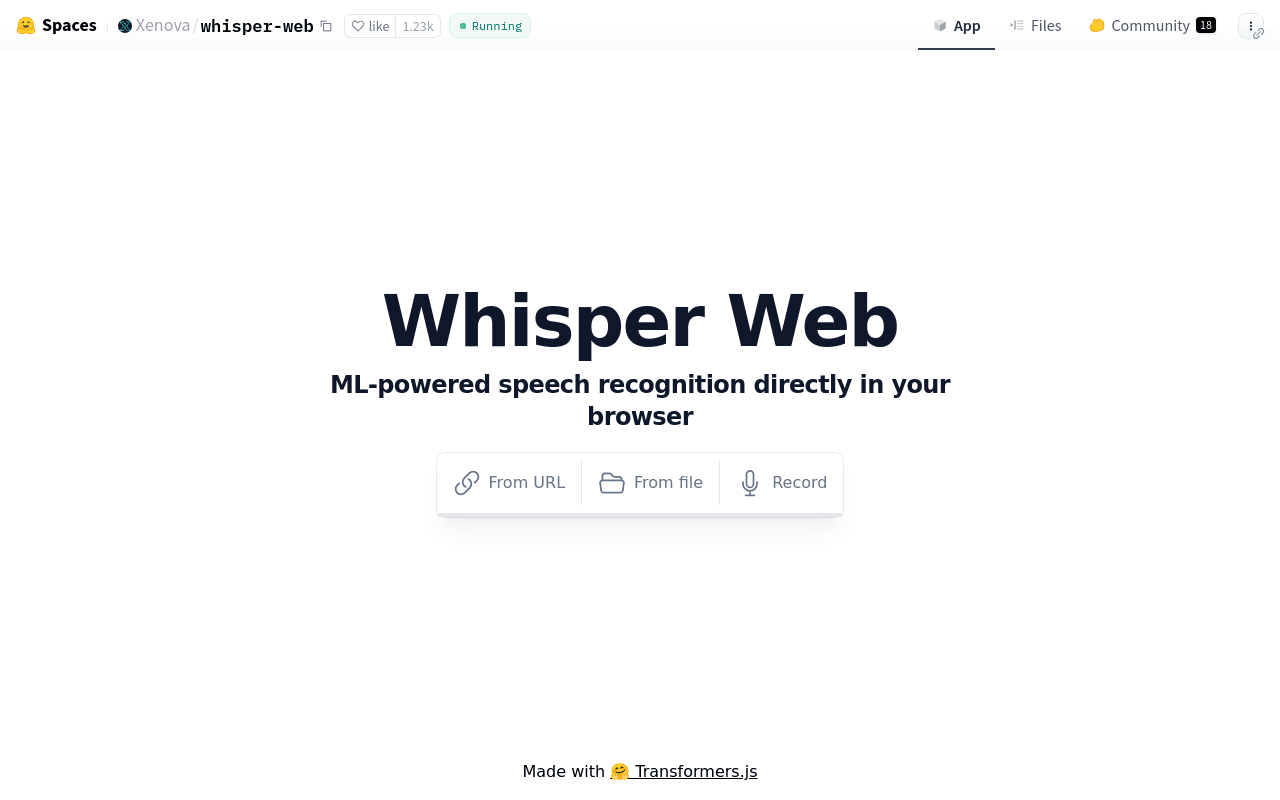 Whisper Web