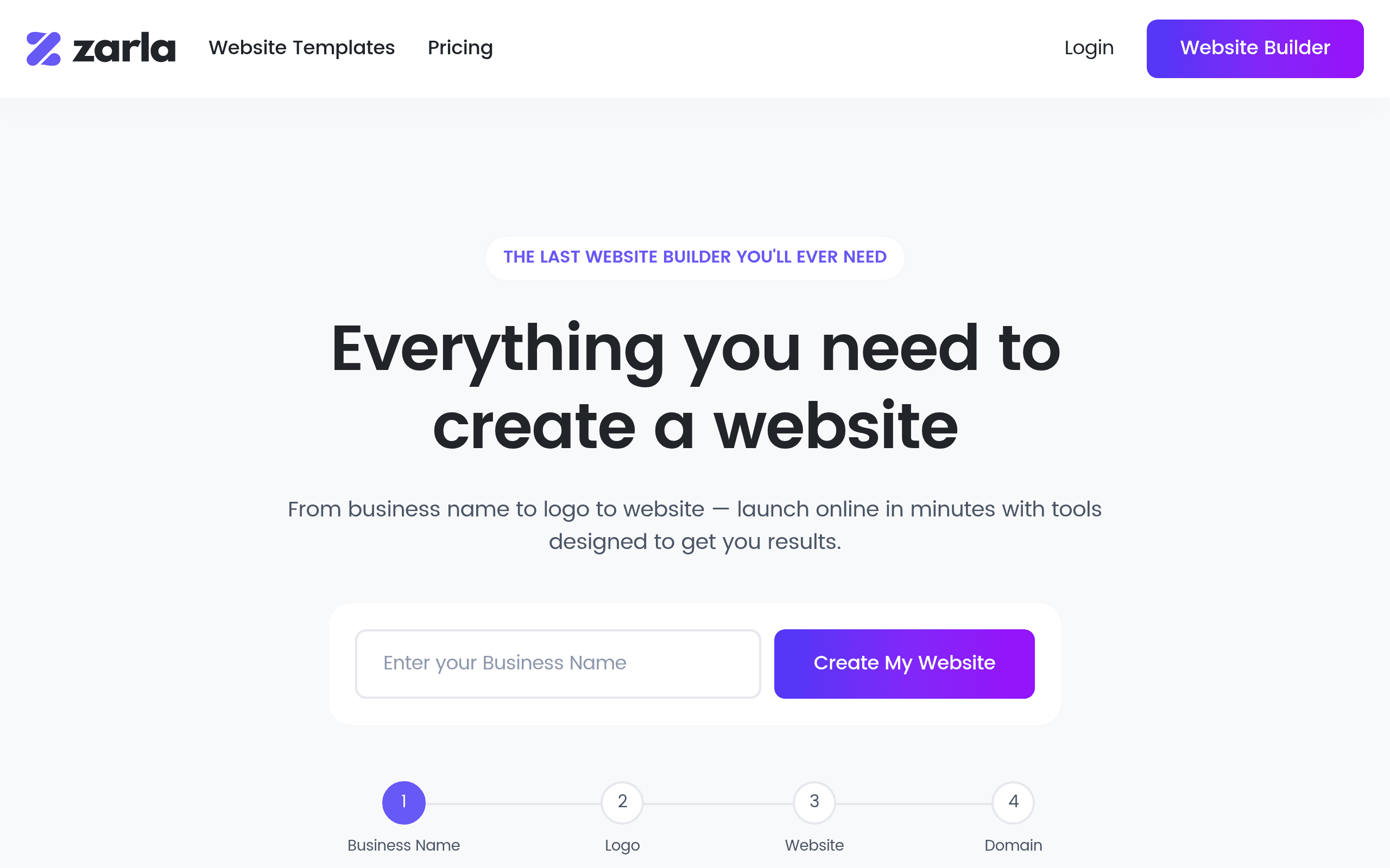 Zarla AI Website Builder