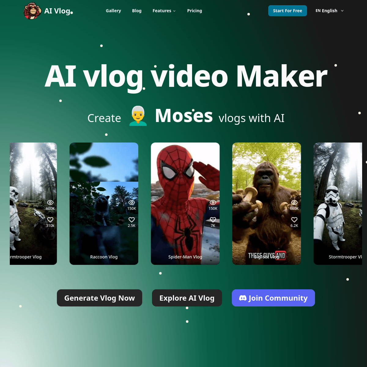 AI Vlog Video Maker