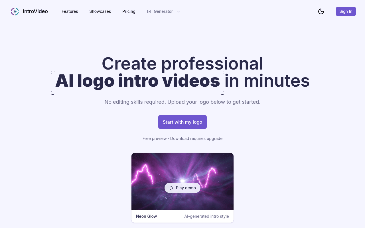 IntroVideo - Logo Animation