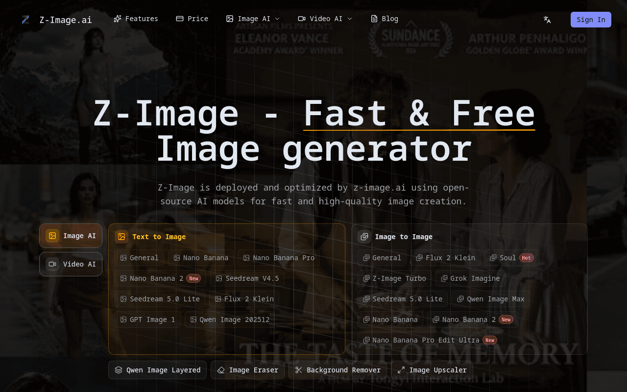 Z-Image AI image generator
