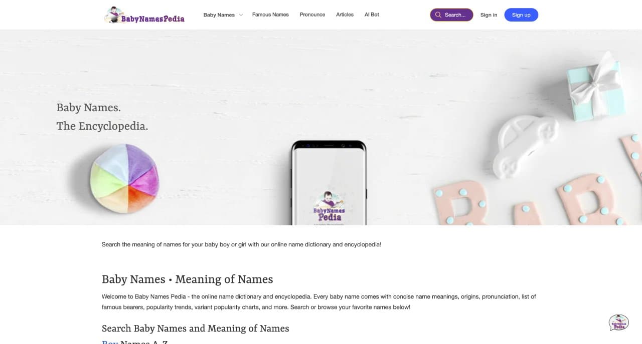 BabyNamesPedia AI